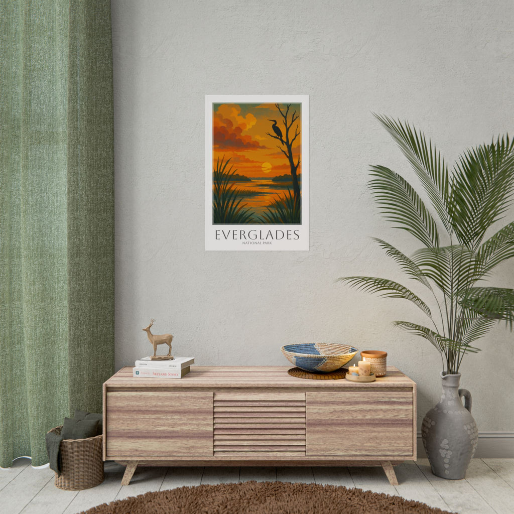EVERGLADES * Travel Poster * National Park Wall Art