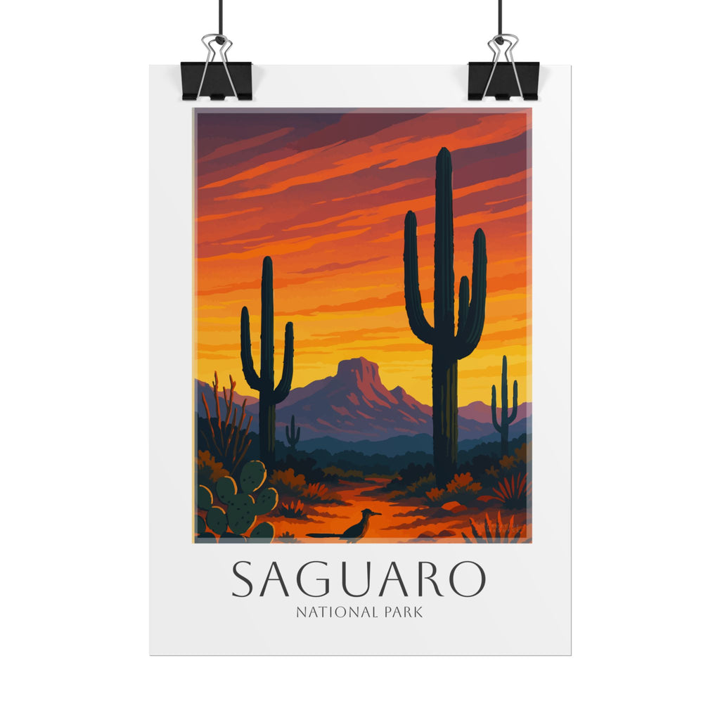 SAGUARO * Travel Poster * National Park Wall Art