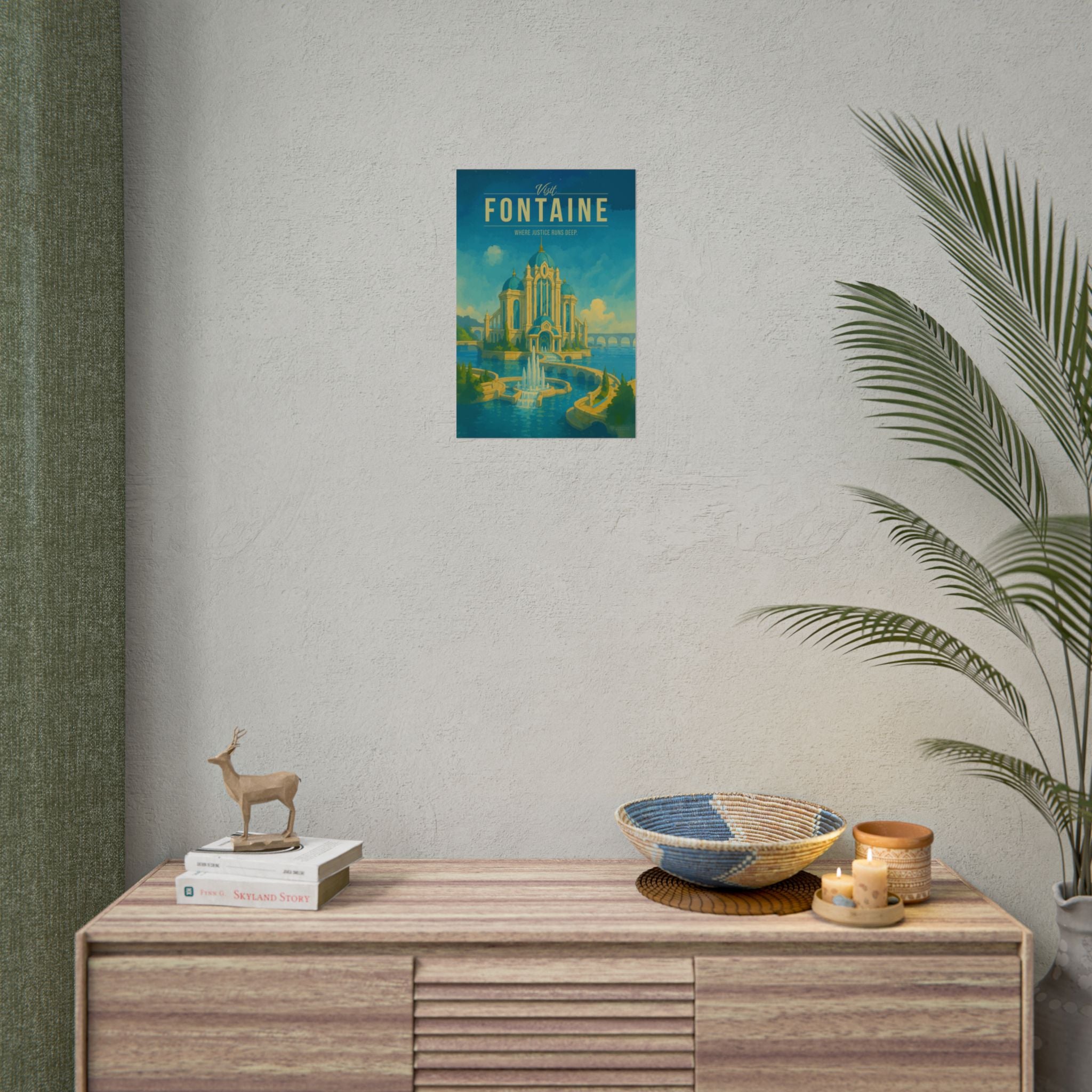 FONTAINE * Travel Poster * Impactful Fantasy Wall Art