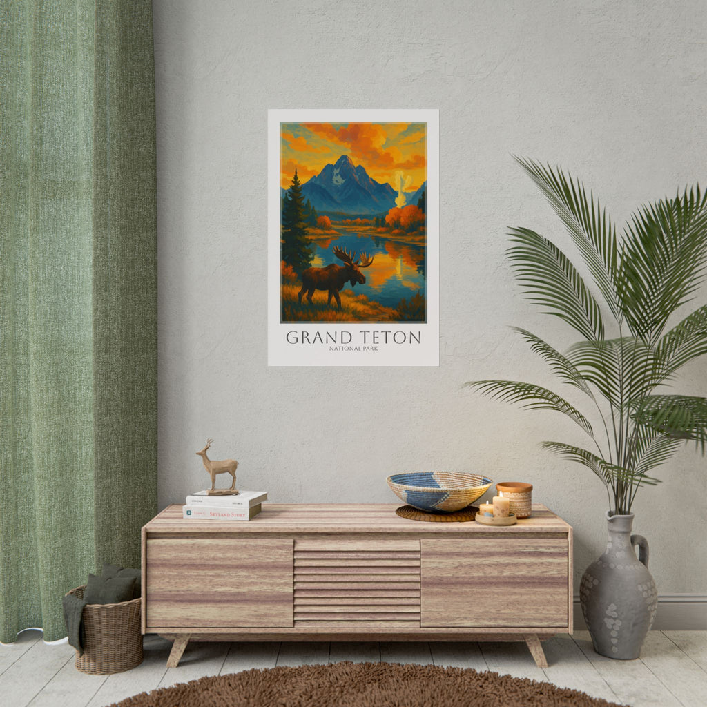 GRAND TETON   * Travel Poster * National Park Wall Art