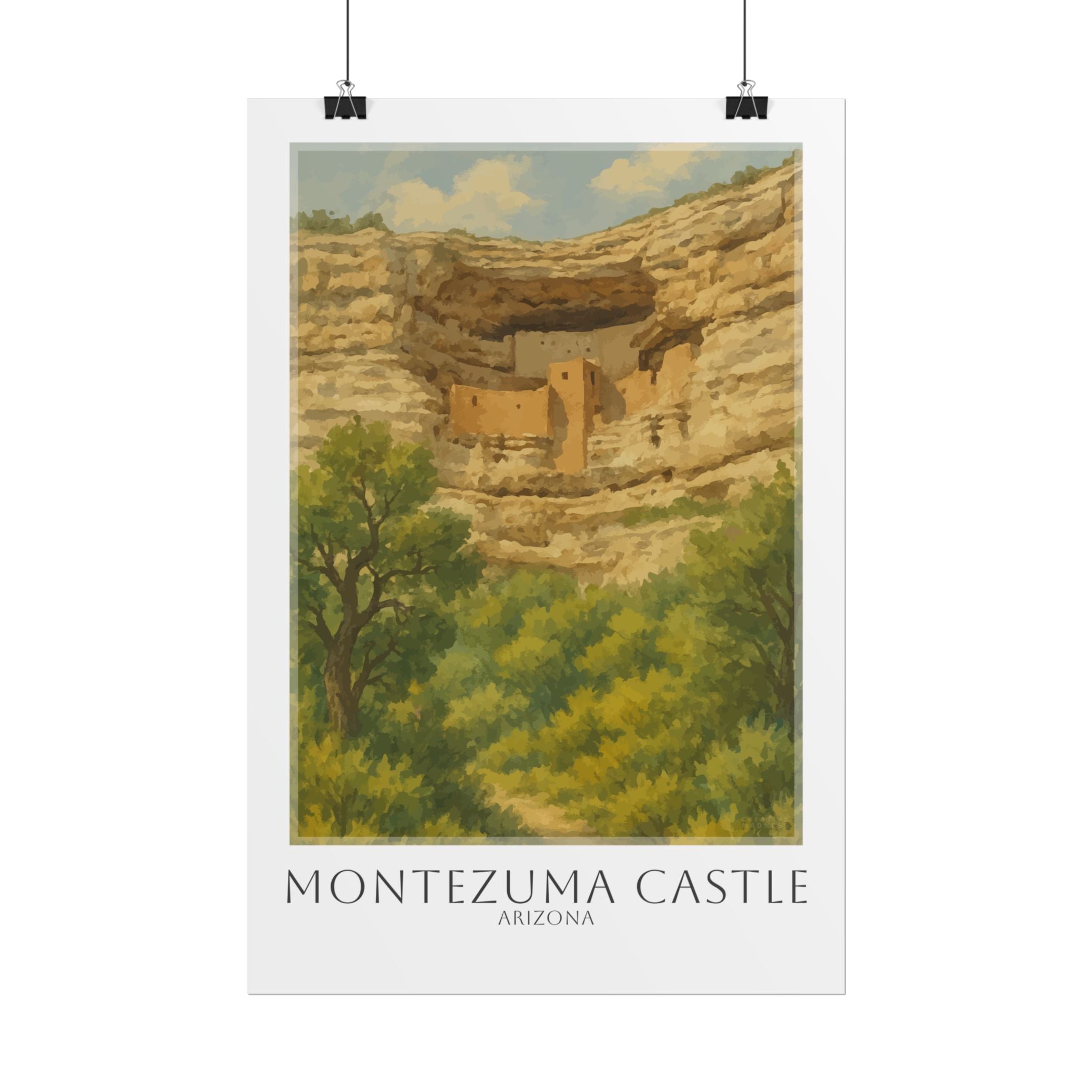 Montezuma Castle Travel Poster