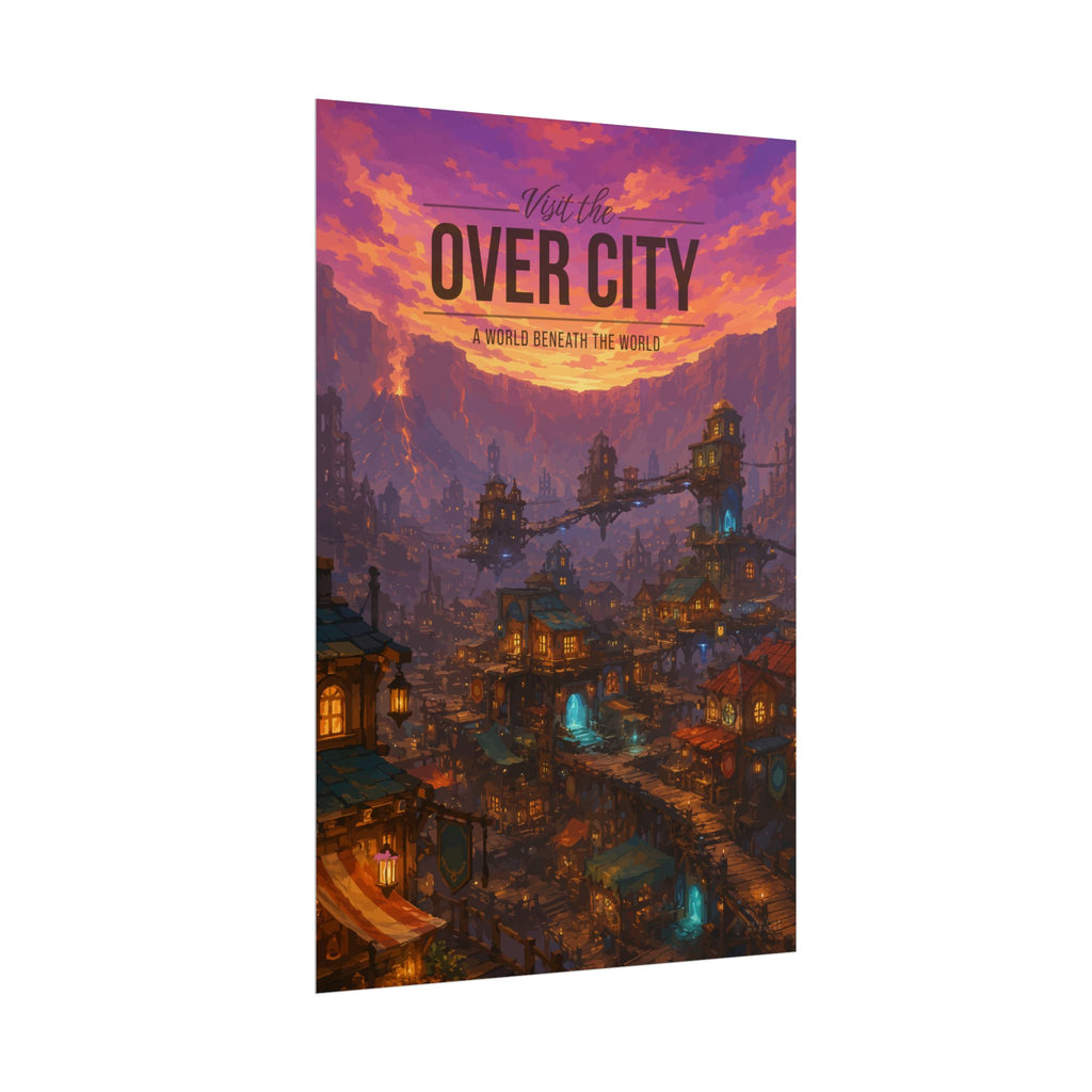 Over City Travel Poster