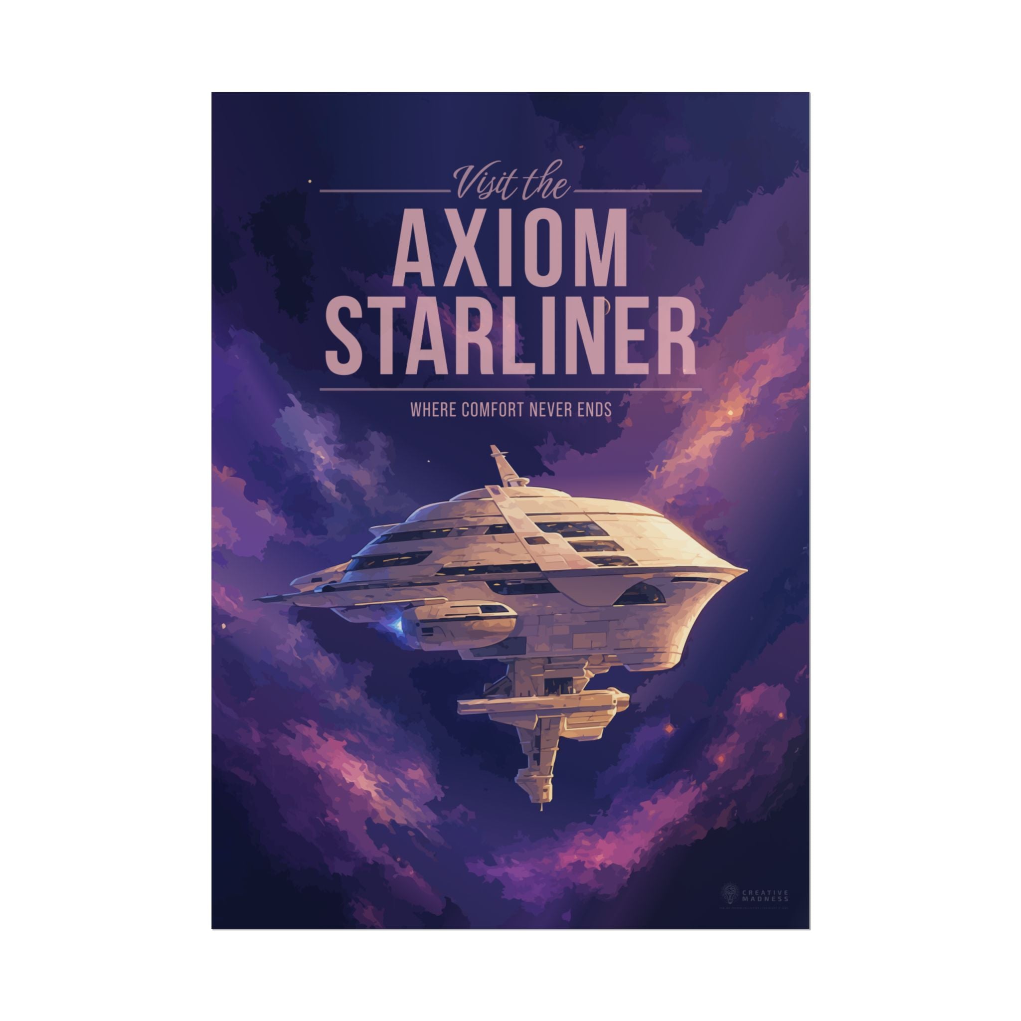Axiom Starliner Travel Poster