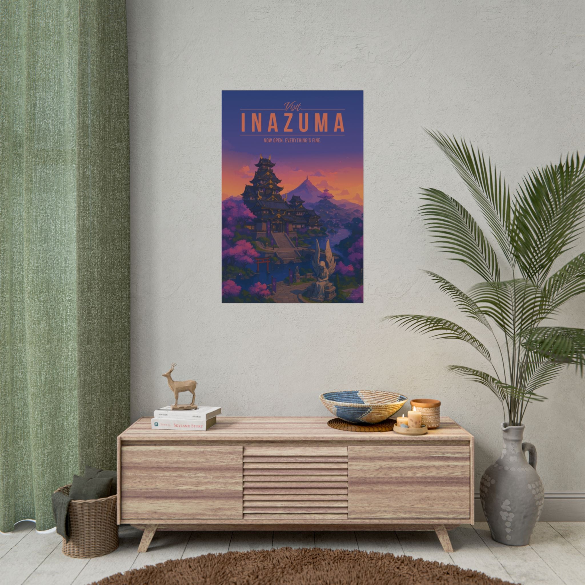 INAZUMA * Travel Poster * Impactful Fantasy Wall Art