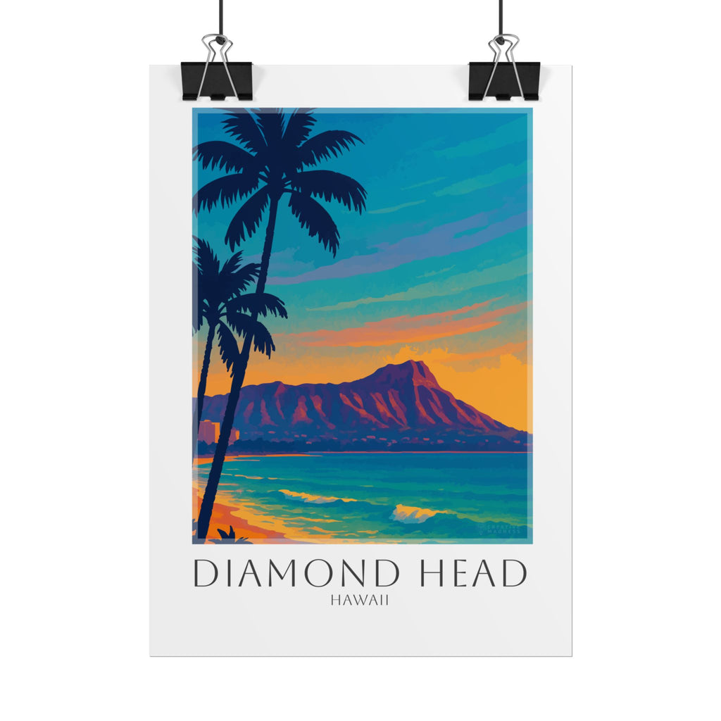 Diamond Head Travel Poster