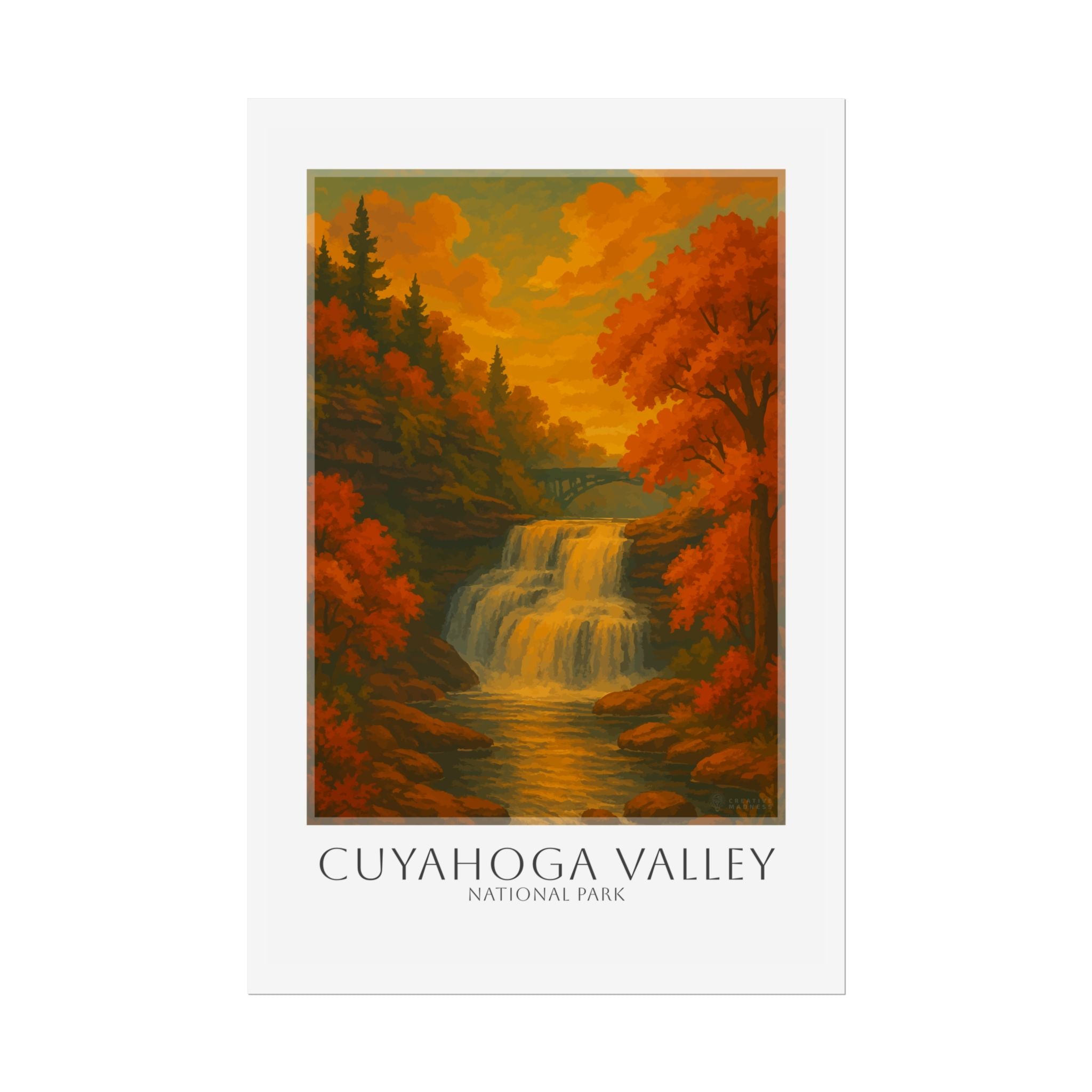 CUYAHOGA VALLEY  * Travel Poster * National Park Wall Art