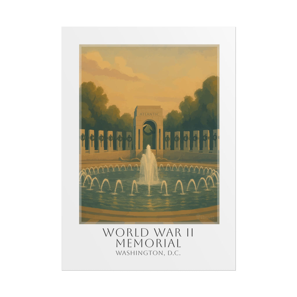 World War Ii Memorial Travel Poster