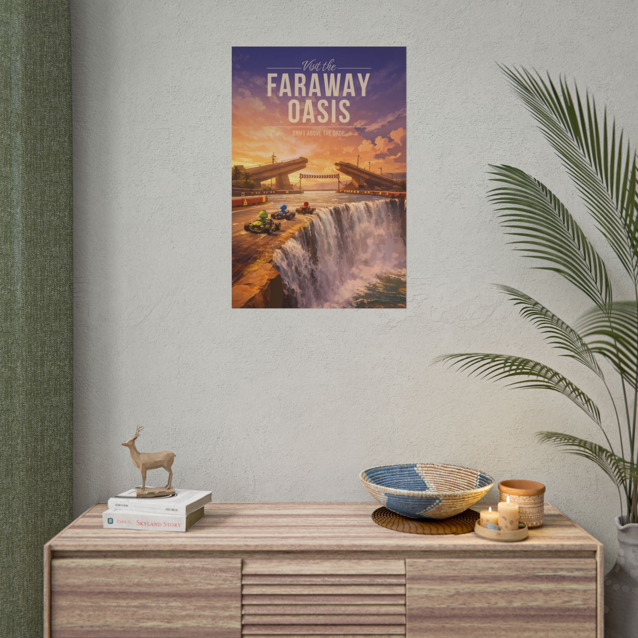 Faraway Oasis Travel Poster