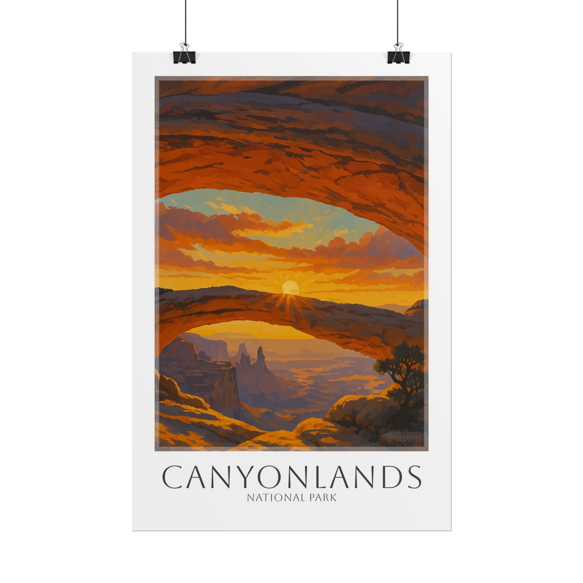 CANYONLANDS * Travel Poster * National Park Wall Art