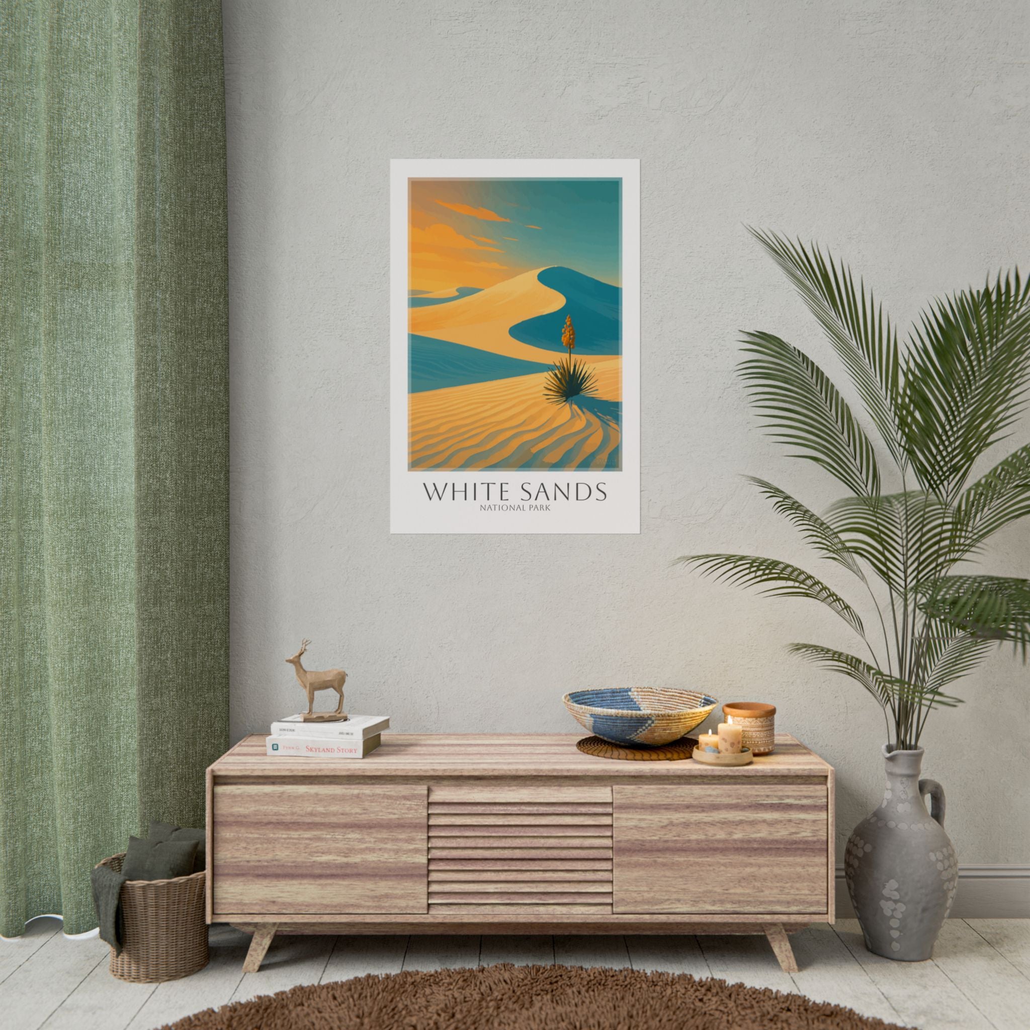WHITE SANDS * Travel Poster * National Park Wall Art