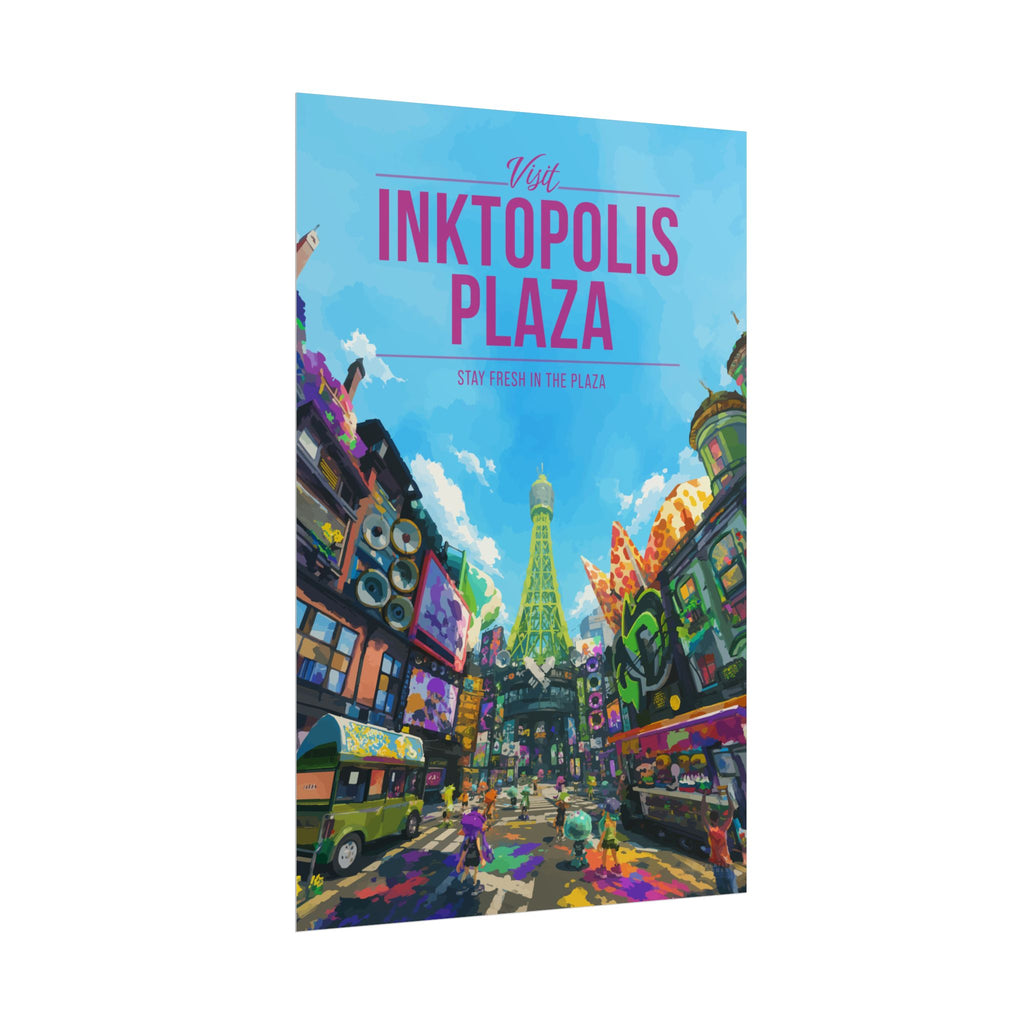 Inktopolis Plaza Travel Poster