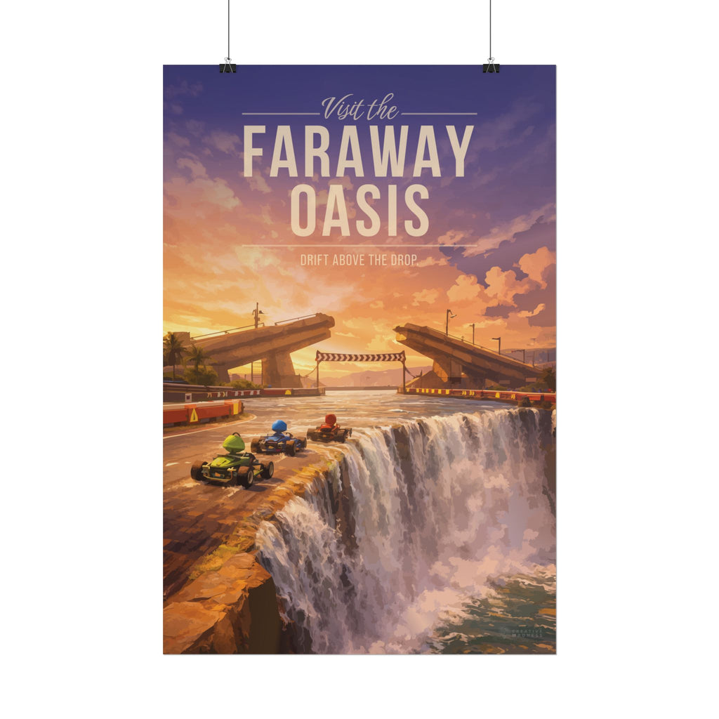 Faraway Oasis Travel Poster
