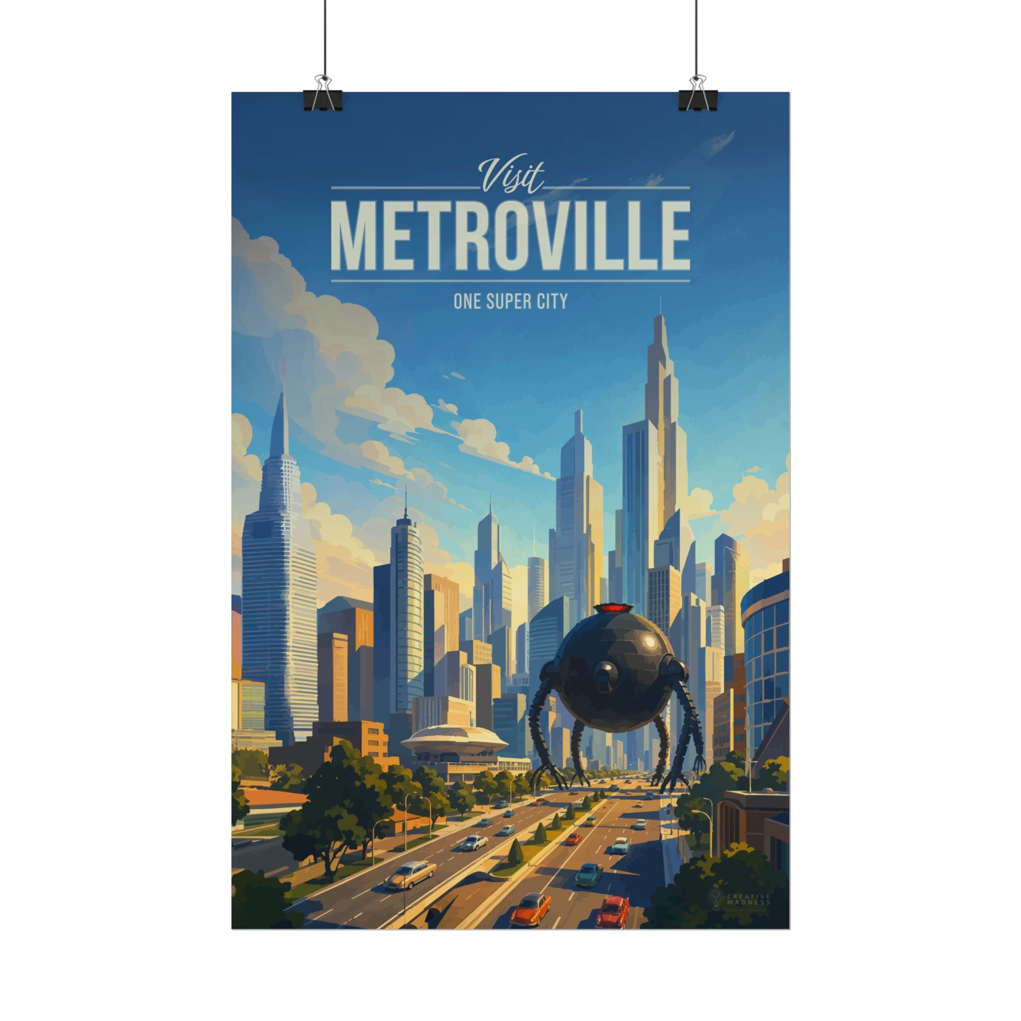 Metroville Travel Poster