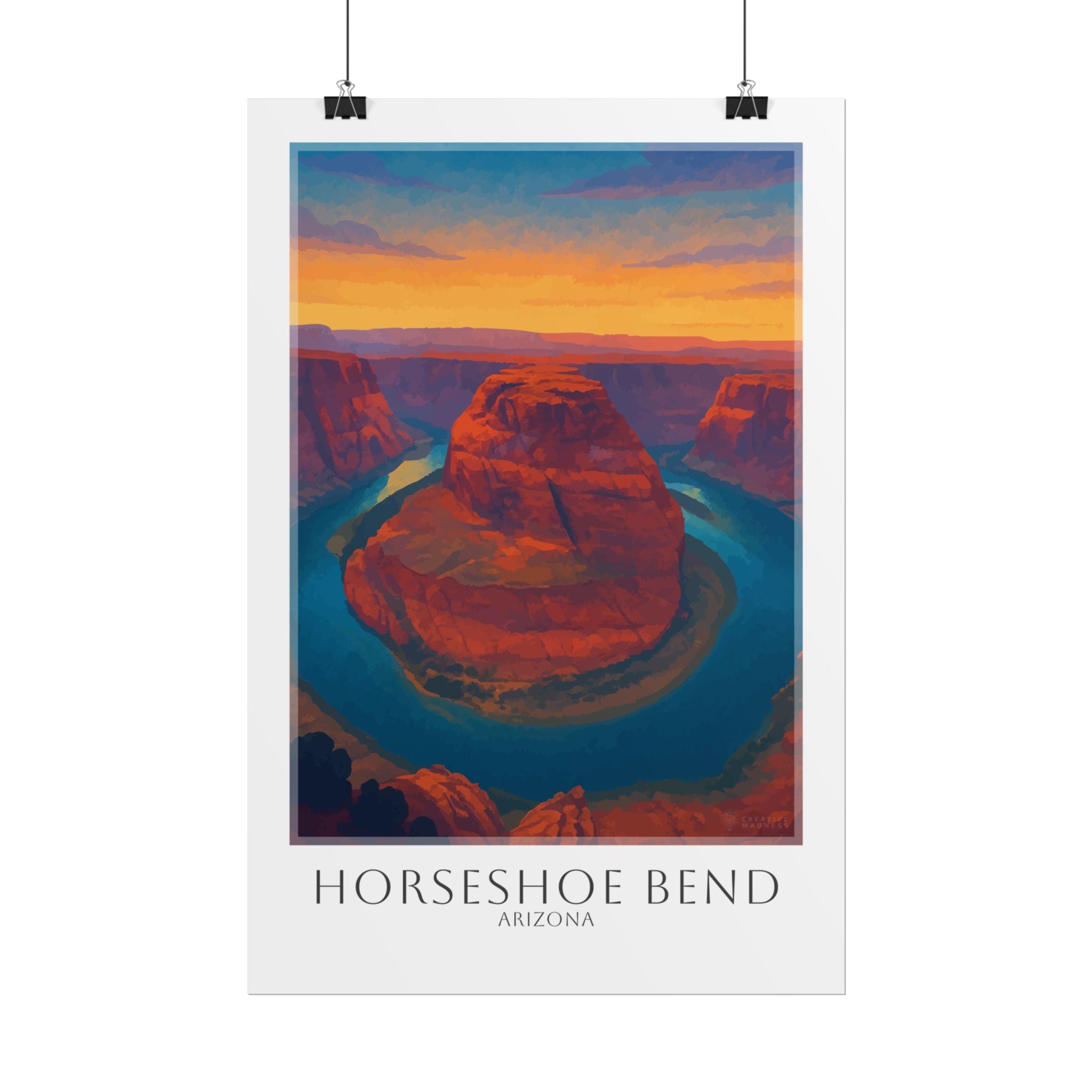 Horseshoe Bend Travel Poster