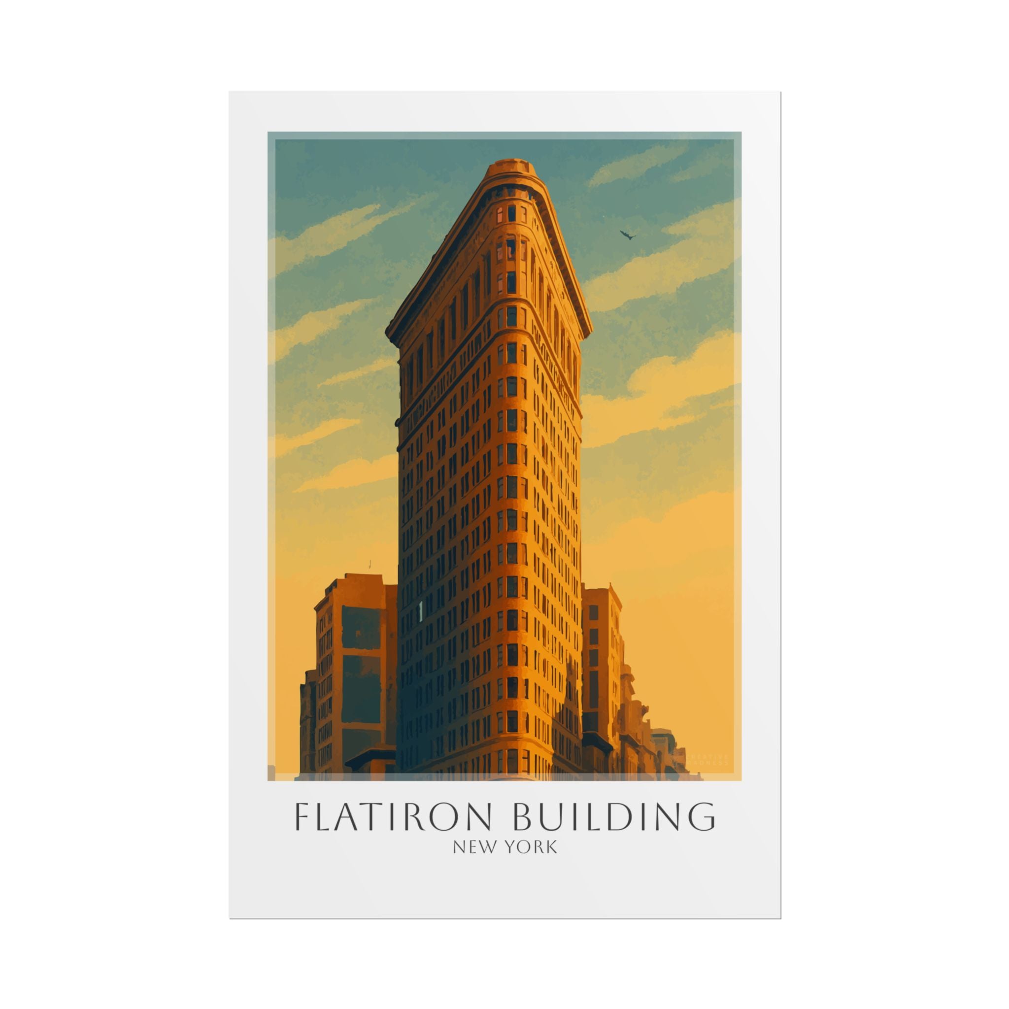 Flatiron Building Travel Poster