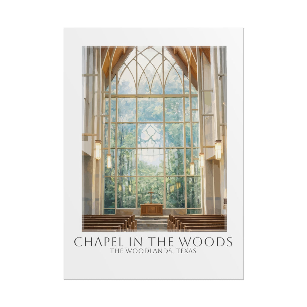 Chapel In The Woods Travel Poster