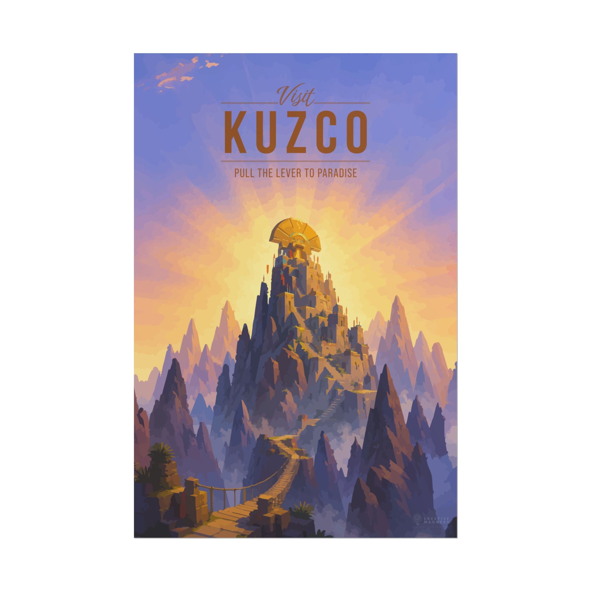 Kuzco Travel Poster