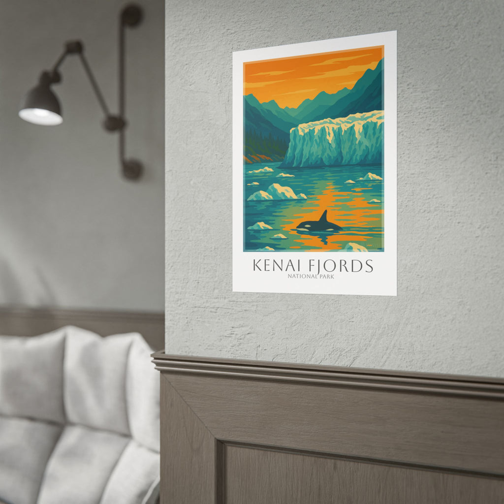 KENAI FJORDS * Travel Poster * National Park Wall Art