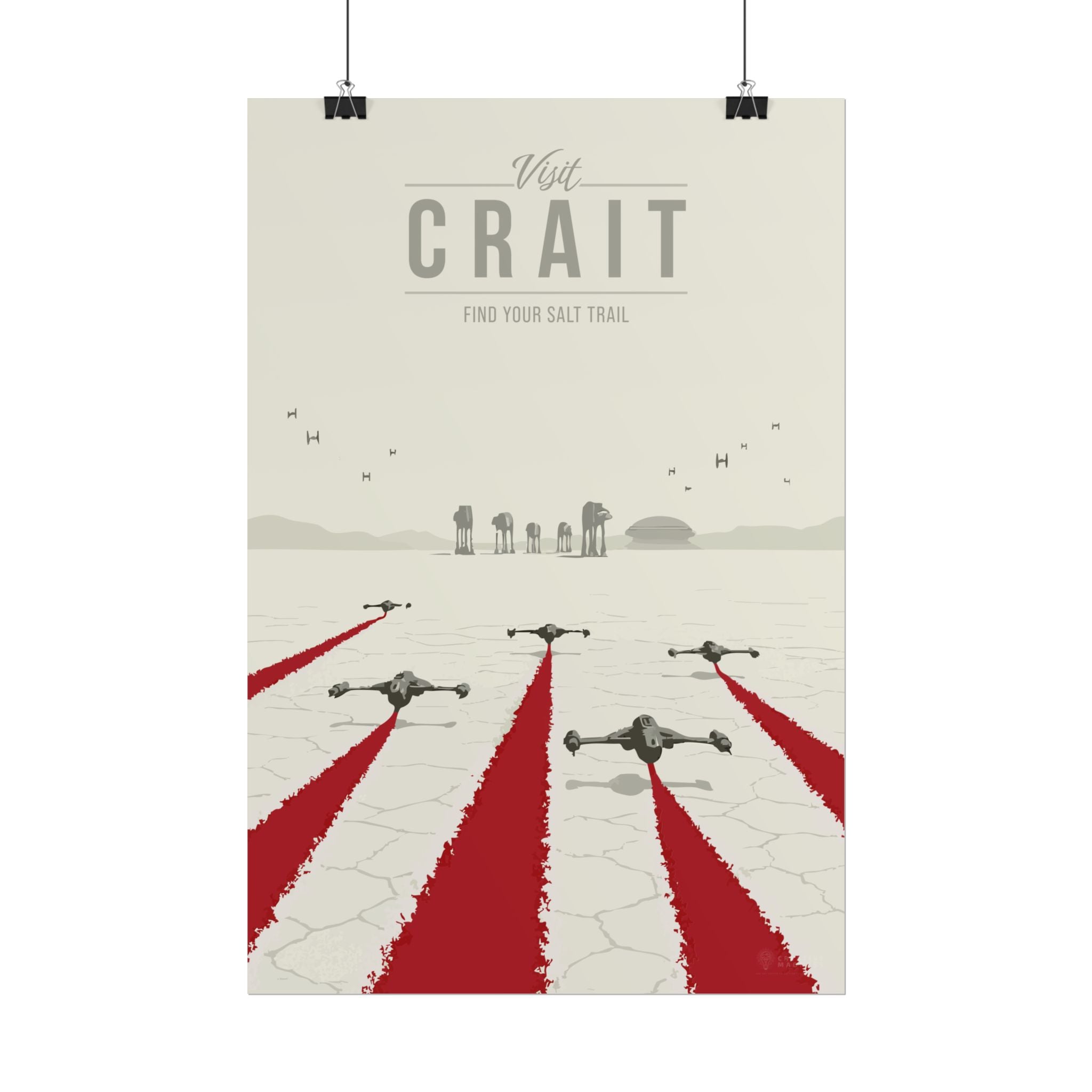 Crait Travel Poster