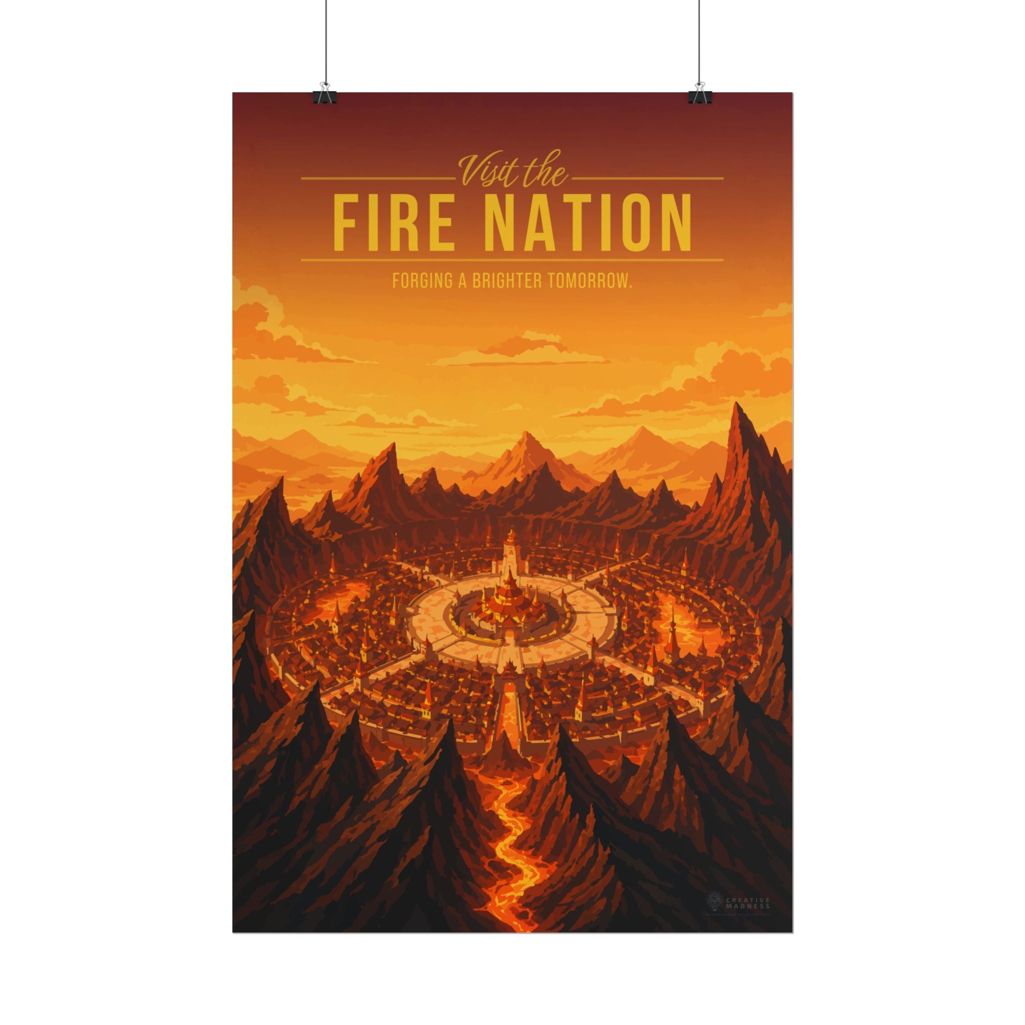 Fire Kingdom Travel Poster