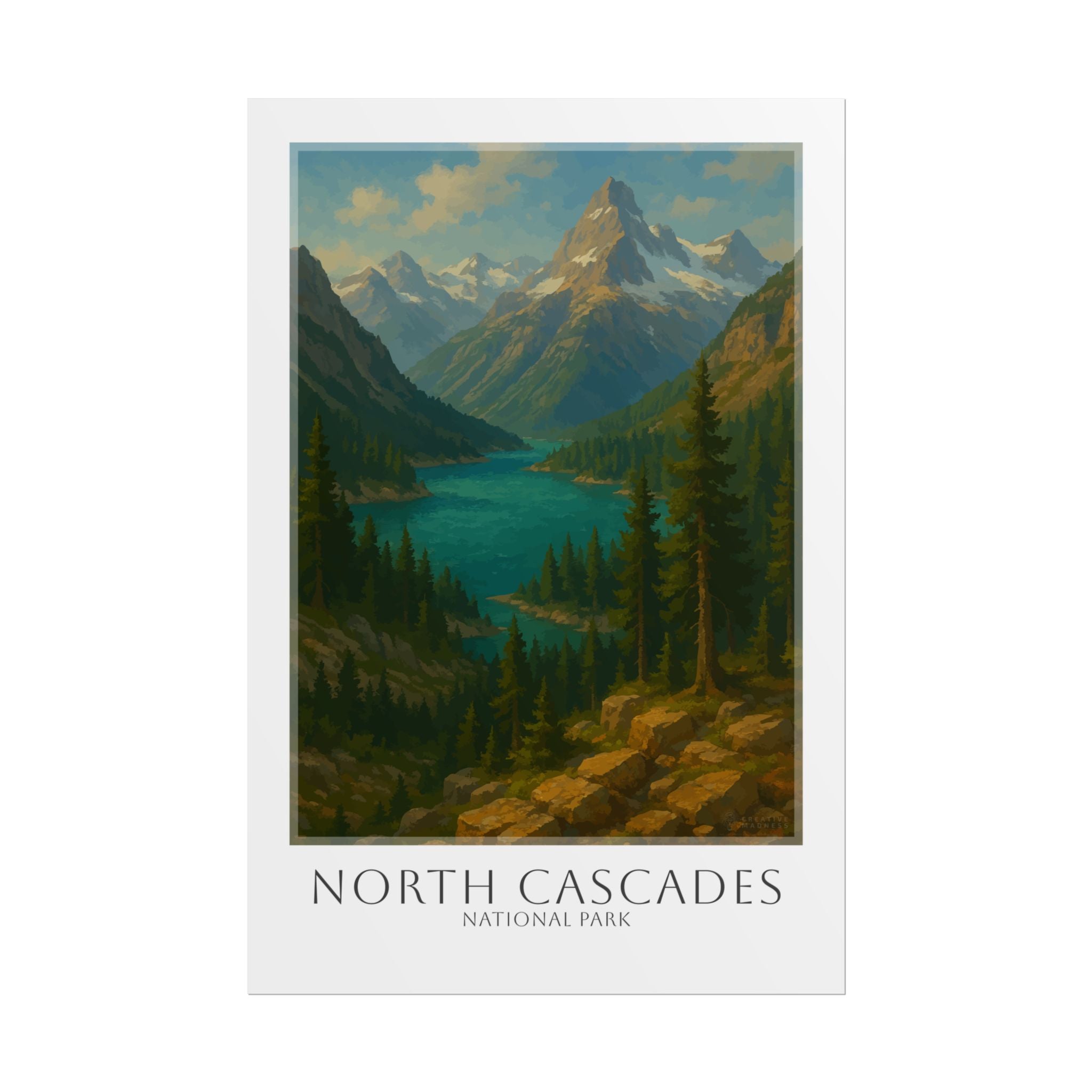 NORTH CASCADES * Travel Poster * National Park Wall Art