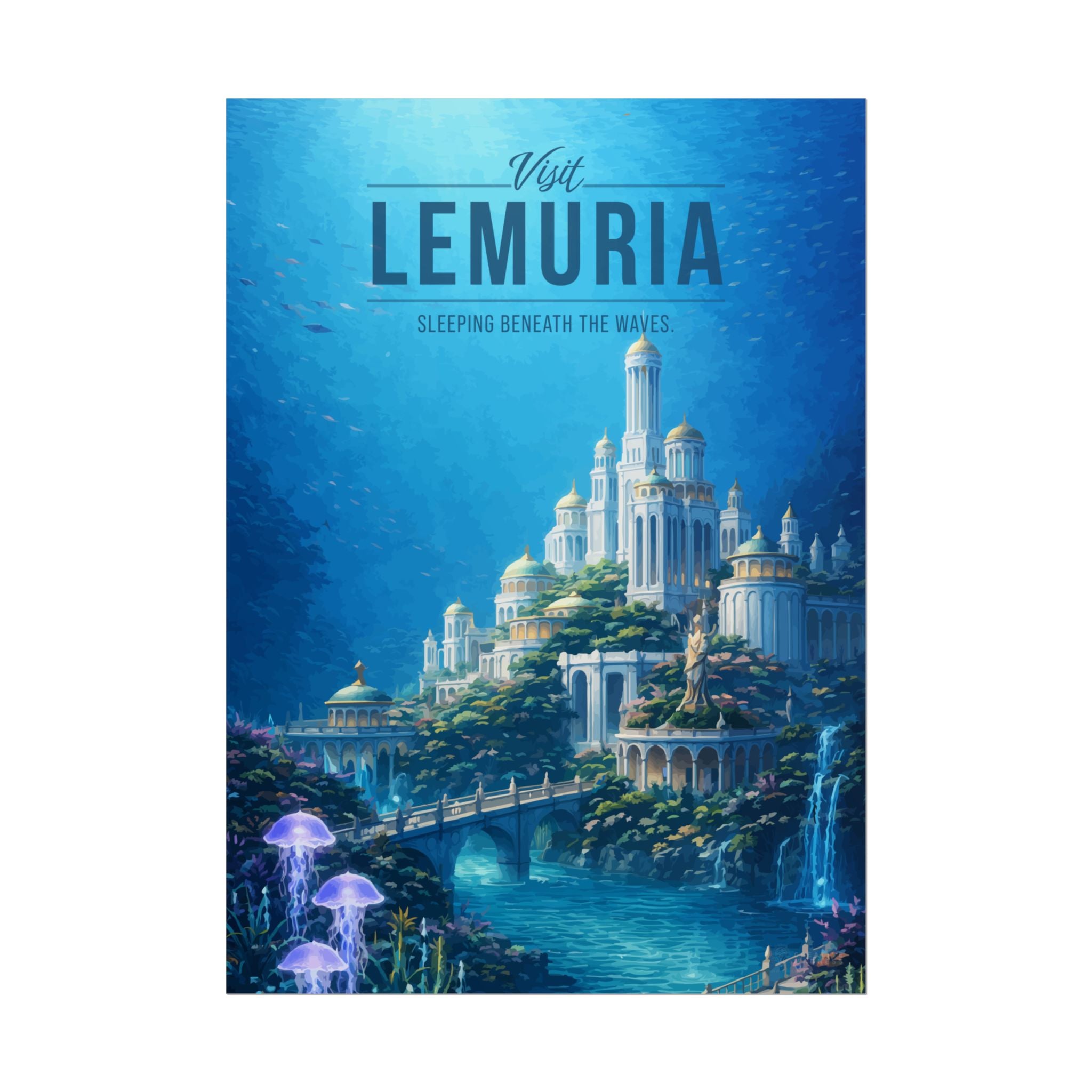 Lemuria Travel Poster