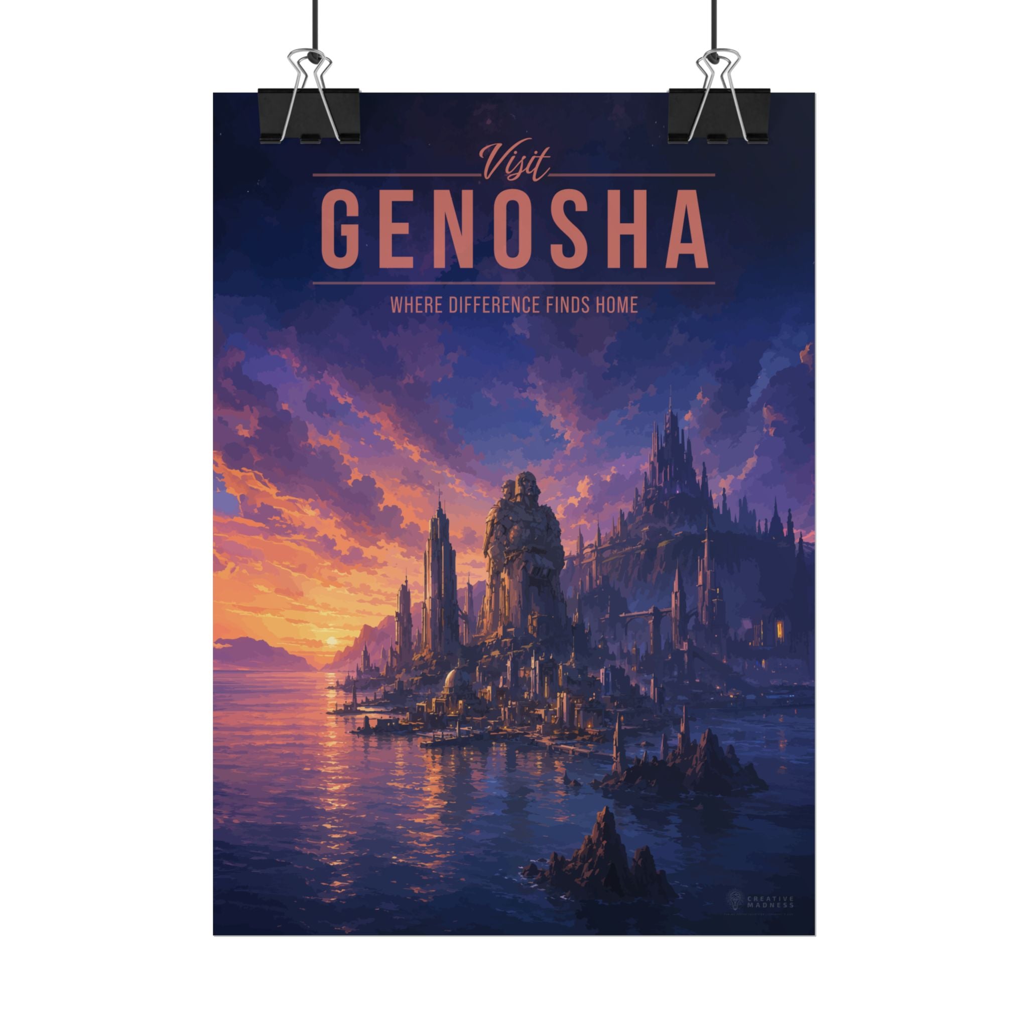 Genosha Travel Poster