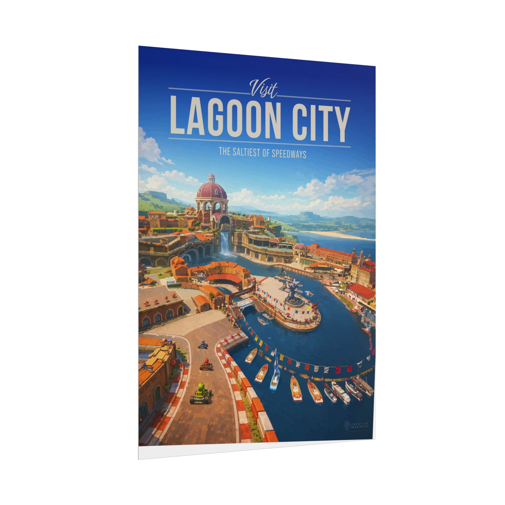Lagoon City Travel Poster
