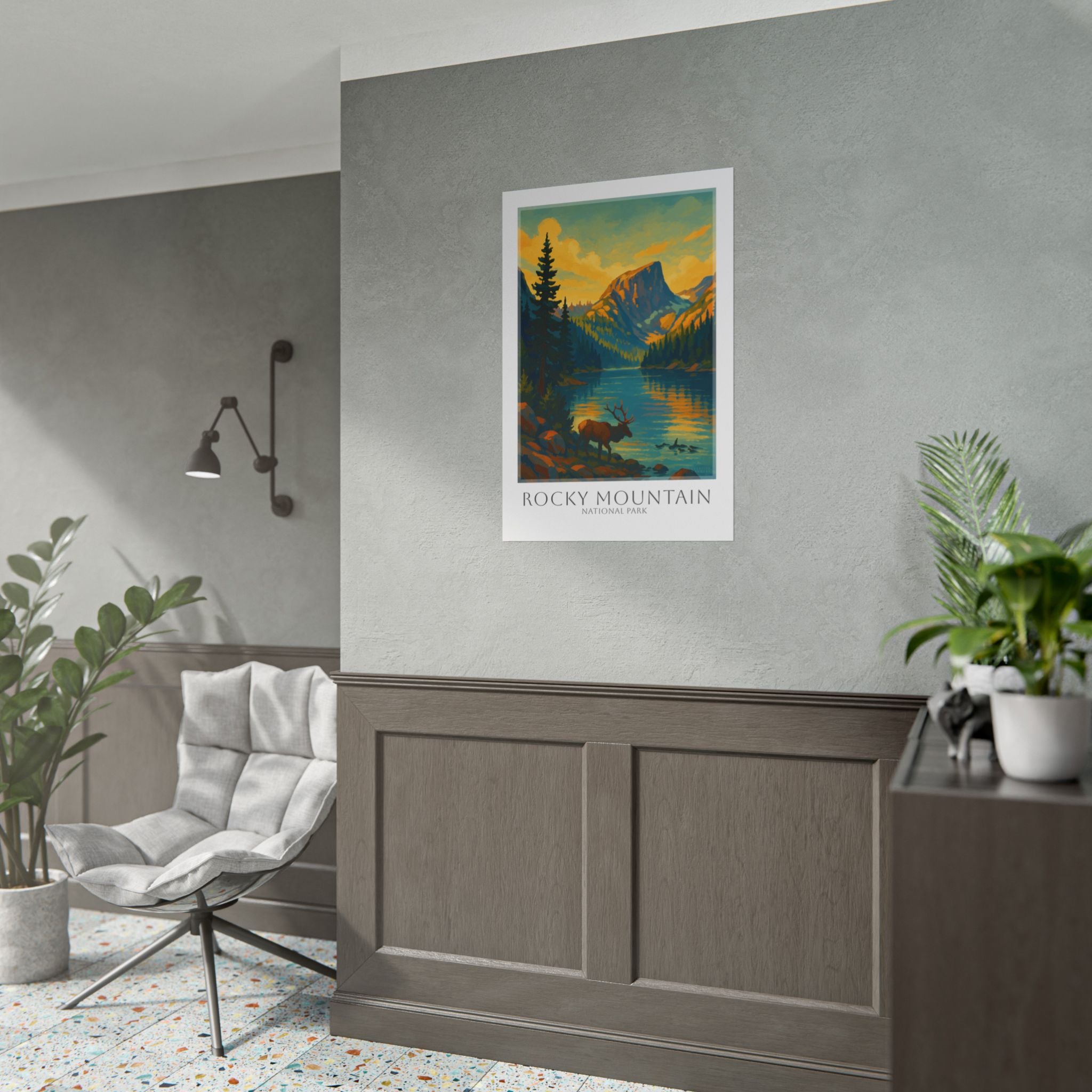Rocky Mountains Travel Poster