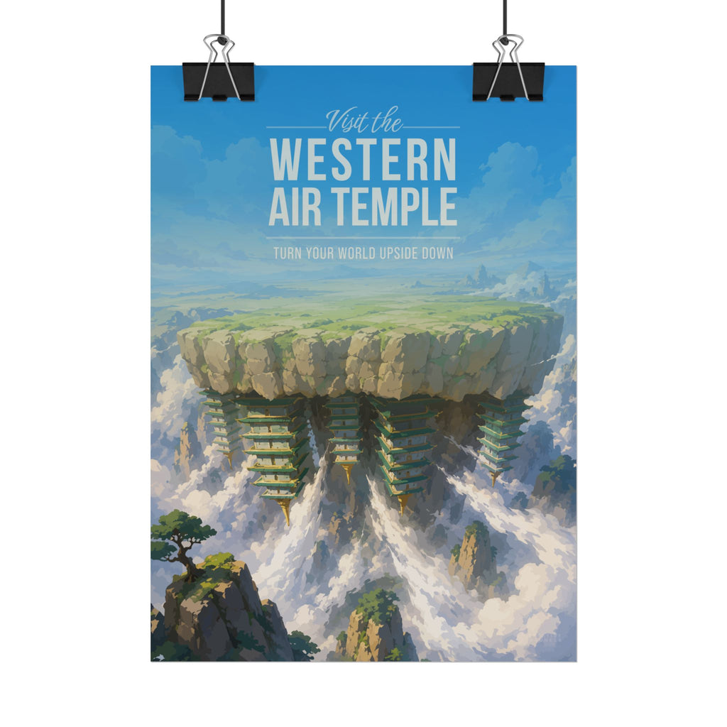 Western Air Temple Travel Poster