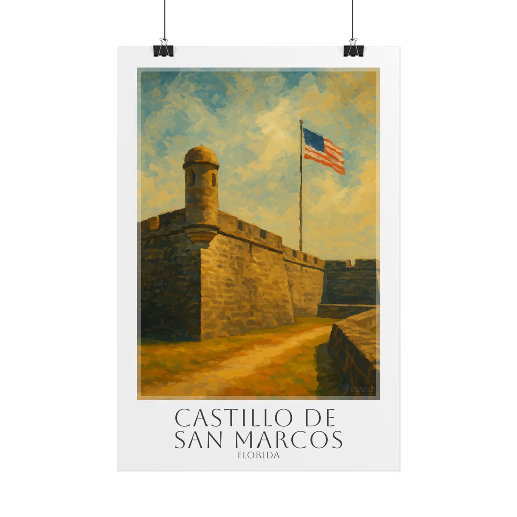 Castillo De San Marcos Travel Poster