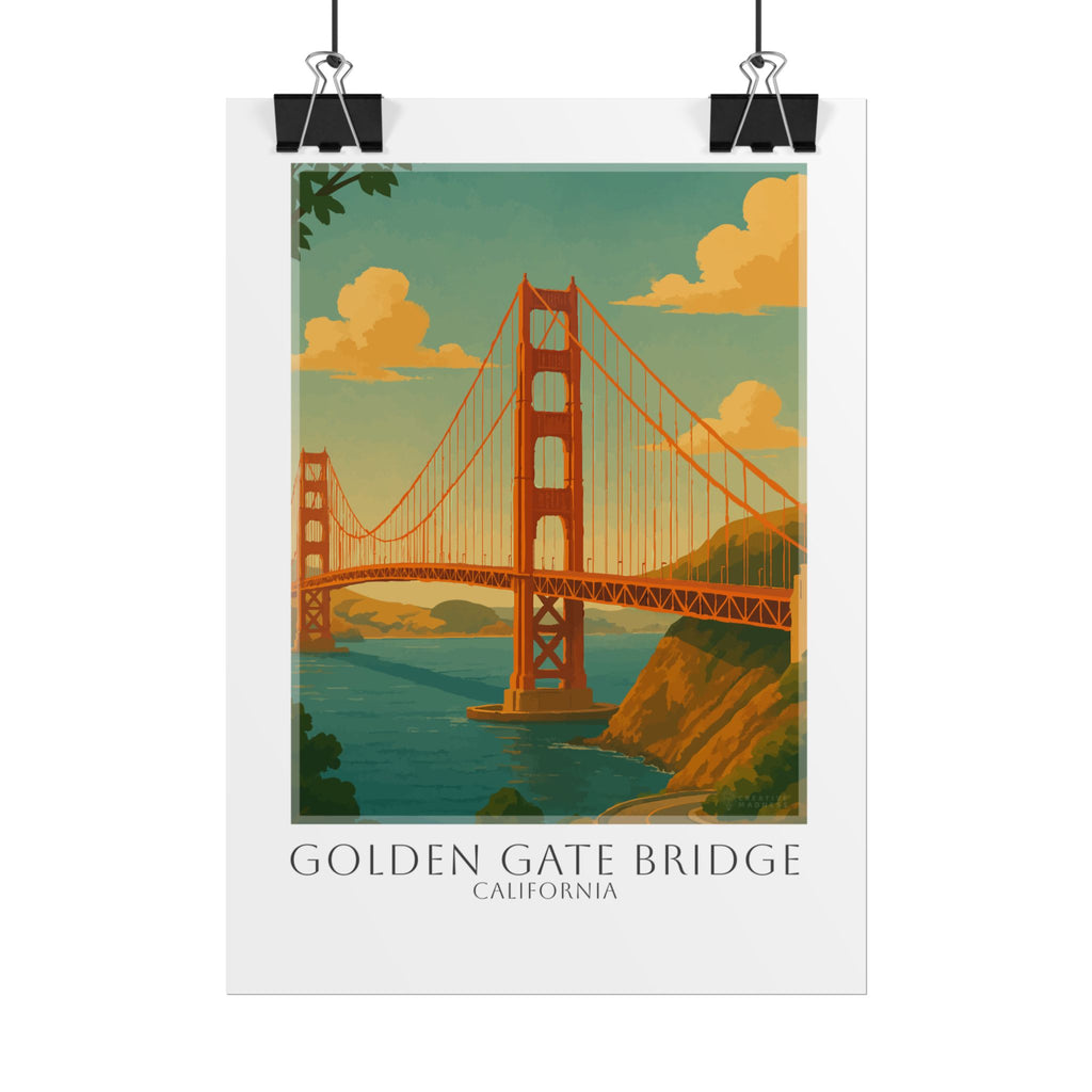Golden Gate Bridge Travel Poster