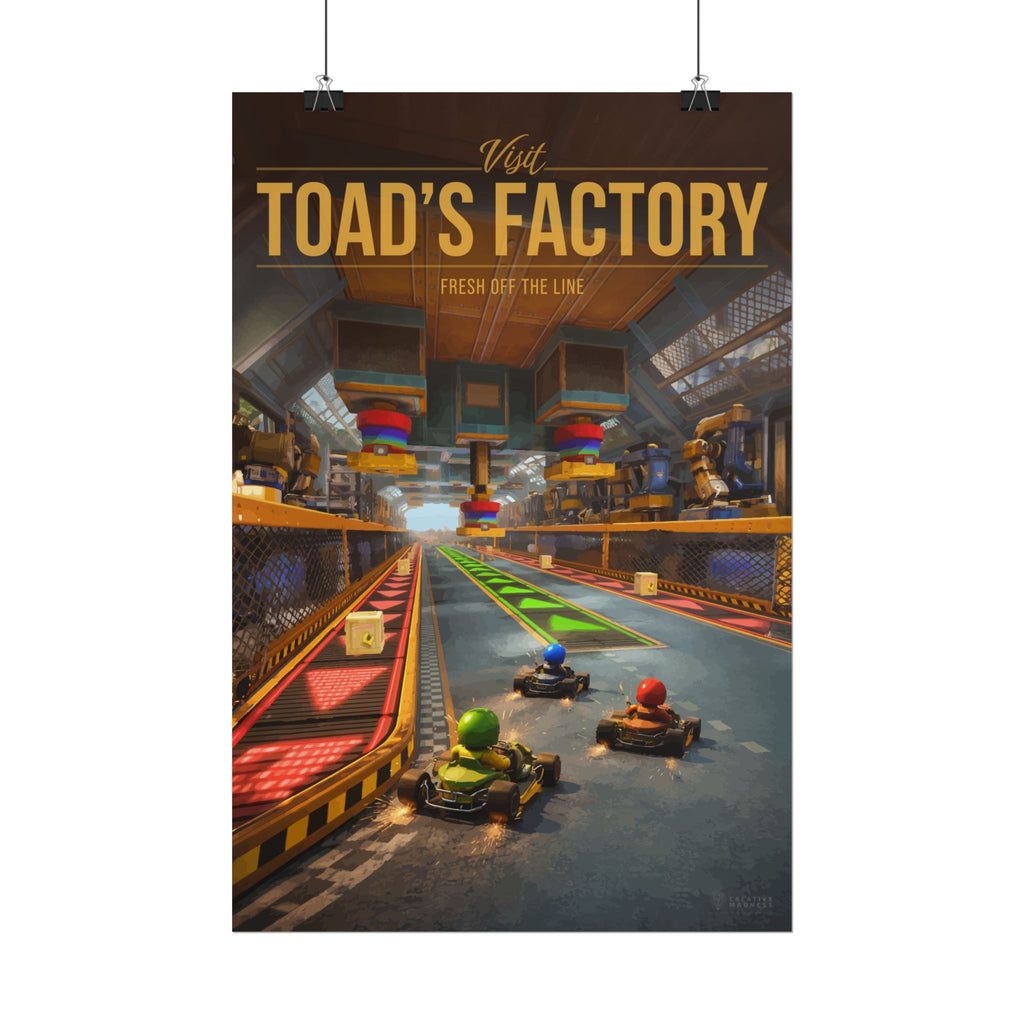 Toad Factory Travel Poster
