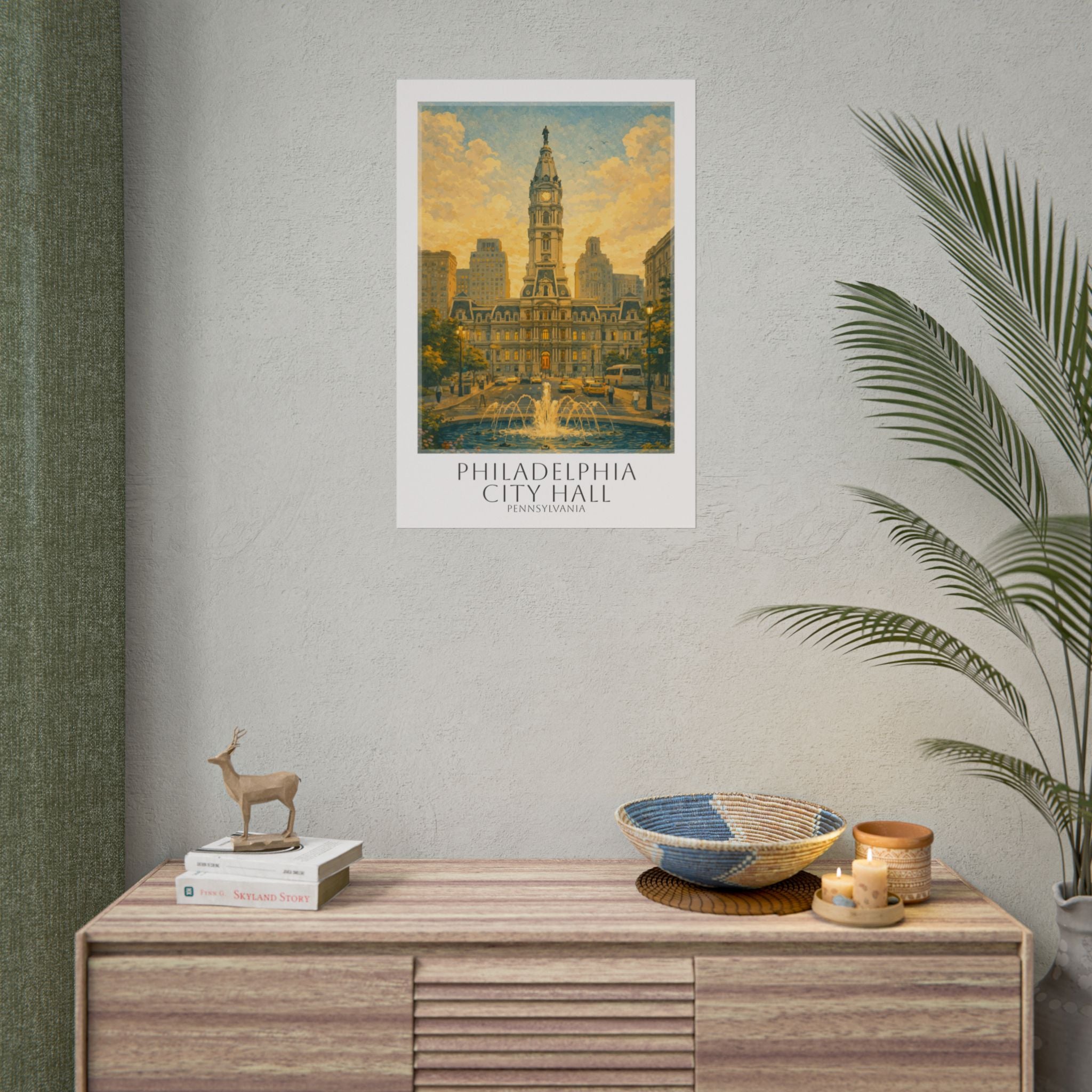 Philadelphia City Hall Travel Poster