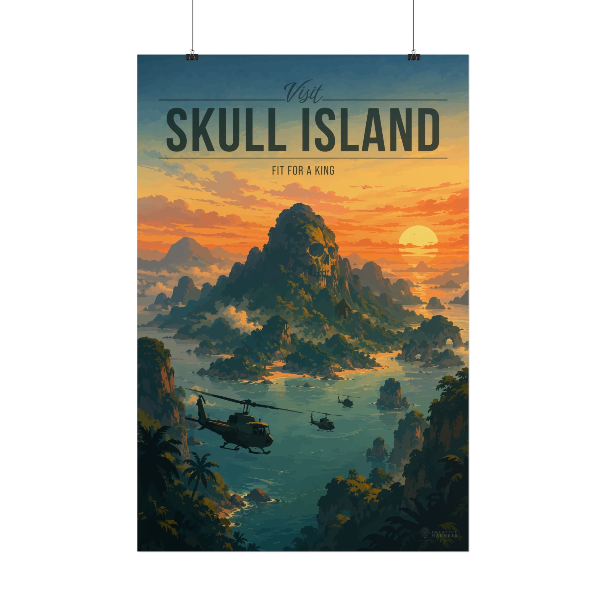 Skull Island Travel Poster