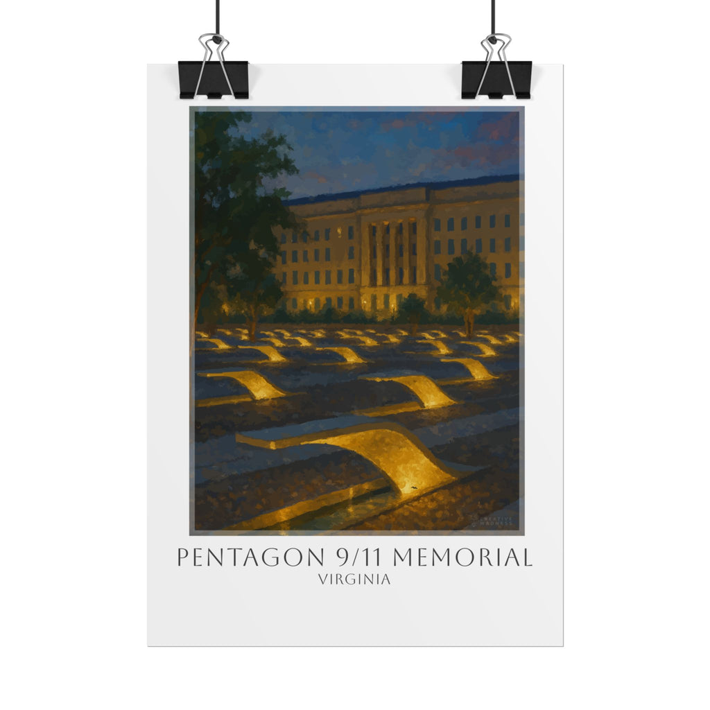 Pentagon 9-11 Memorial Travel Poster