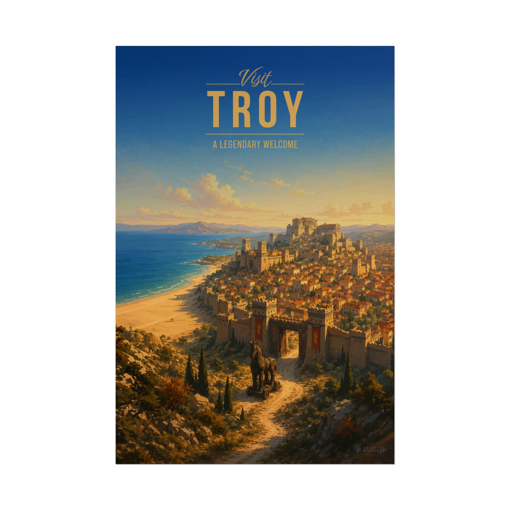 Troy Travel Poster