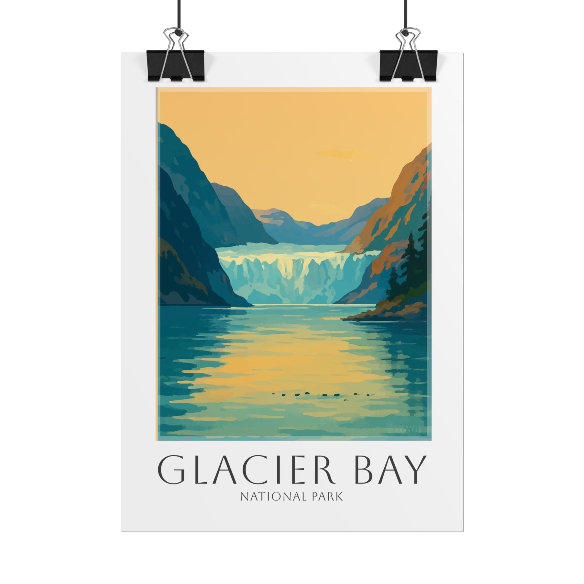 GLACIER BAY  * Travel Poster * National Park Wall Art