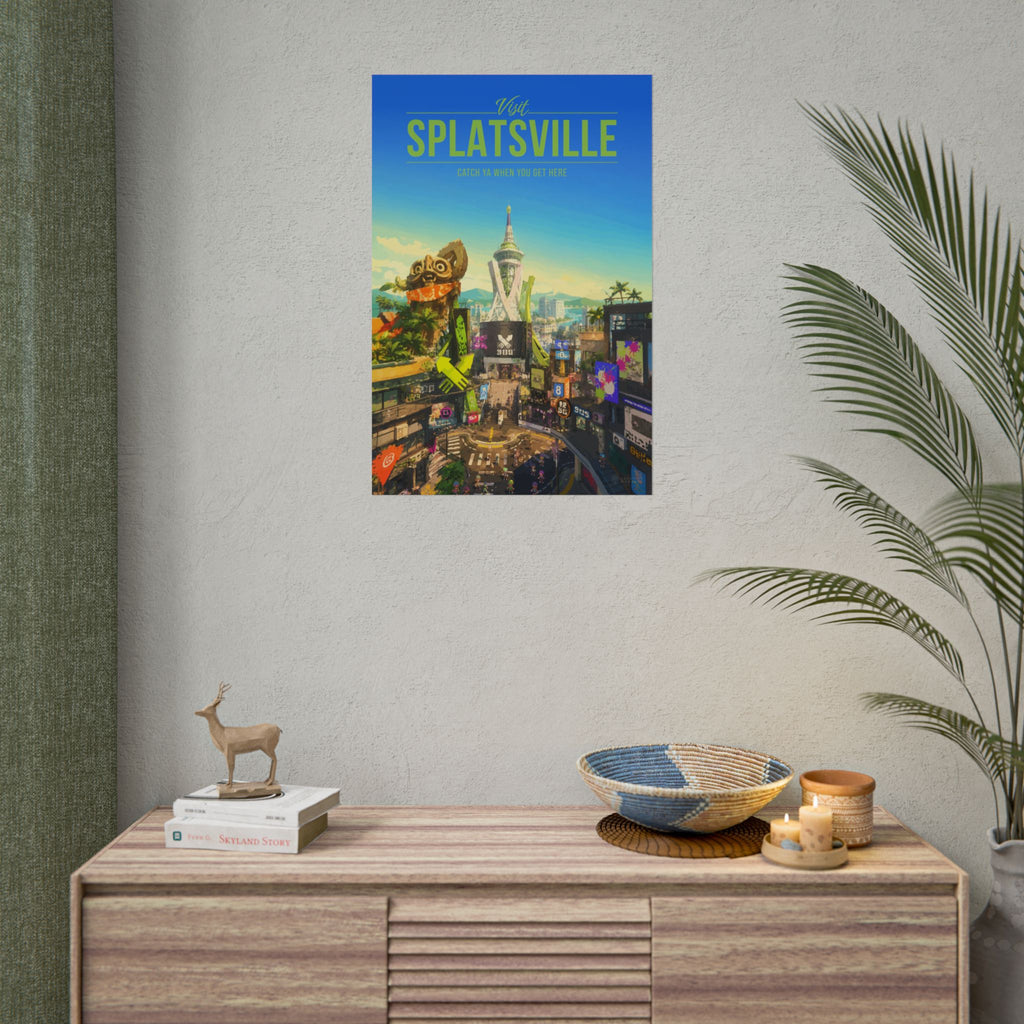 Splatsville Travel Poster