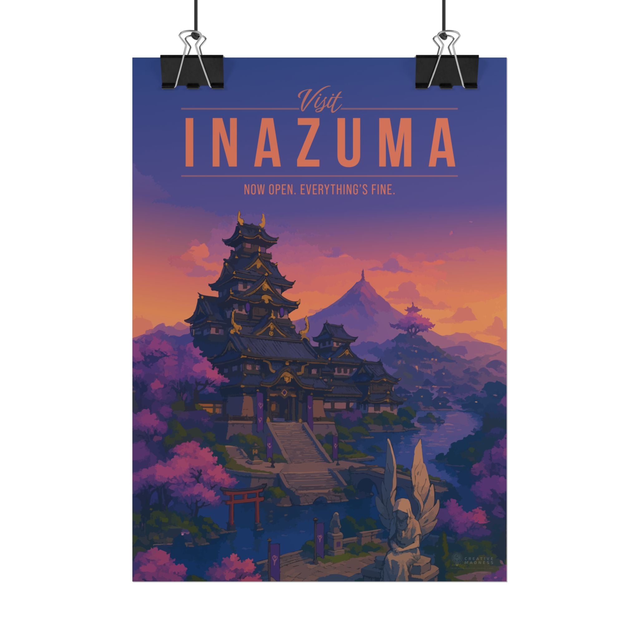 INAZUMA * Travel Poster * Impactful Fantasy Wall Art