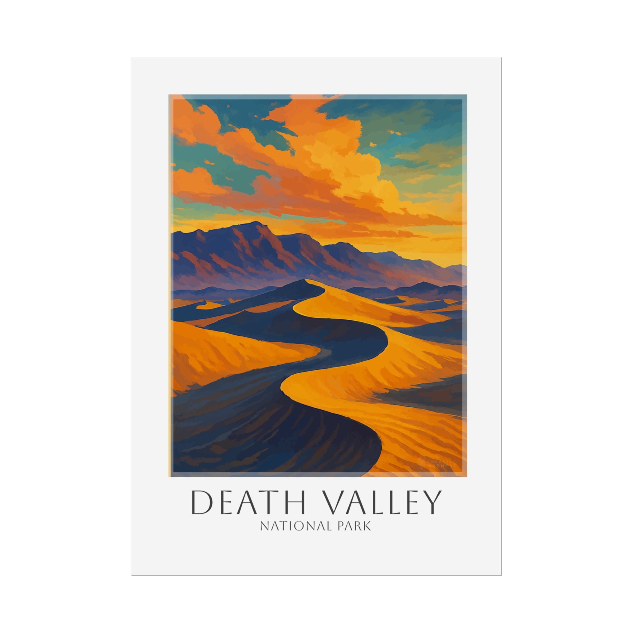DEATH VALLEY * Travel Poster * National Park Wall Art