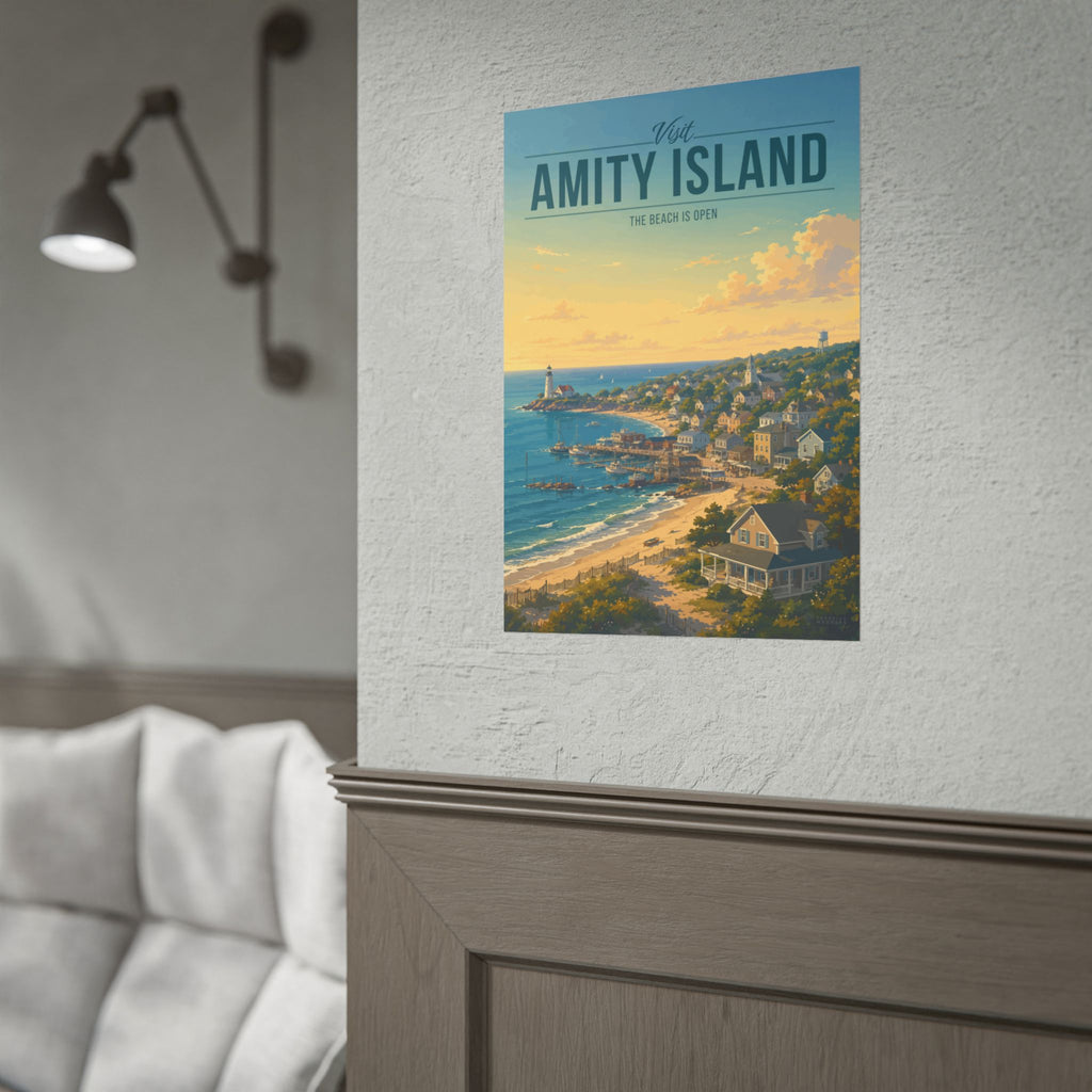 Amity Island Travel Poster
