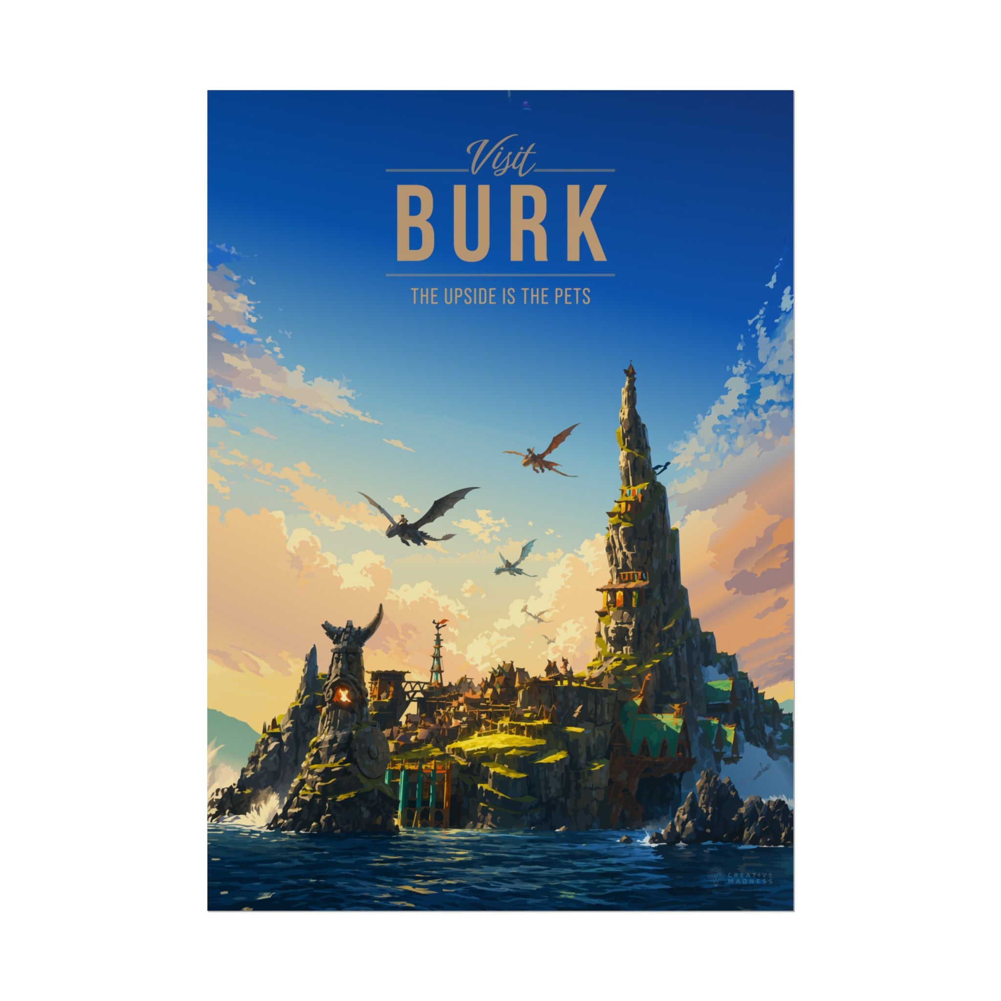Burk Travel Poster