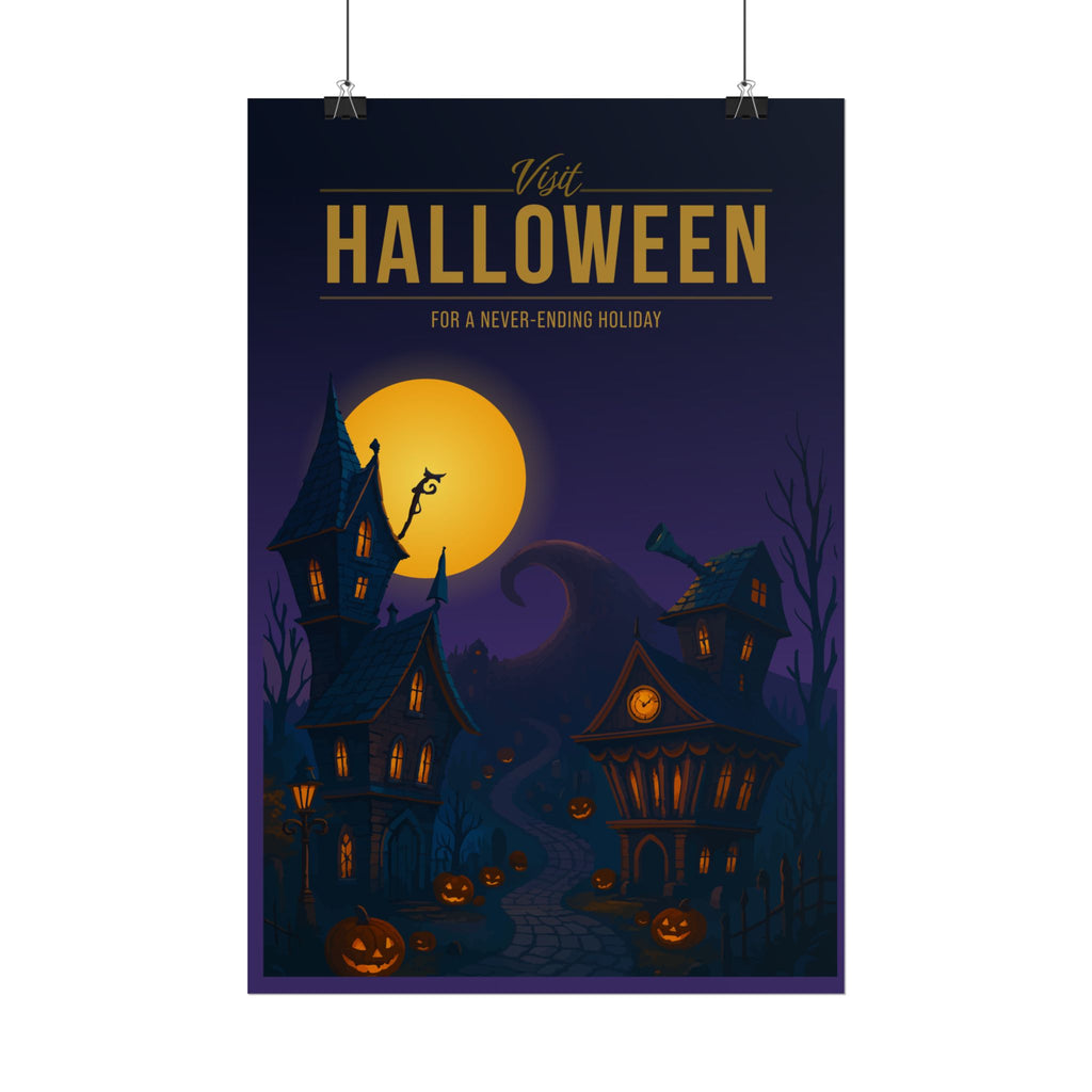 Halloween Town Travel Poster