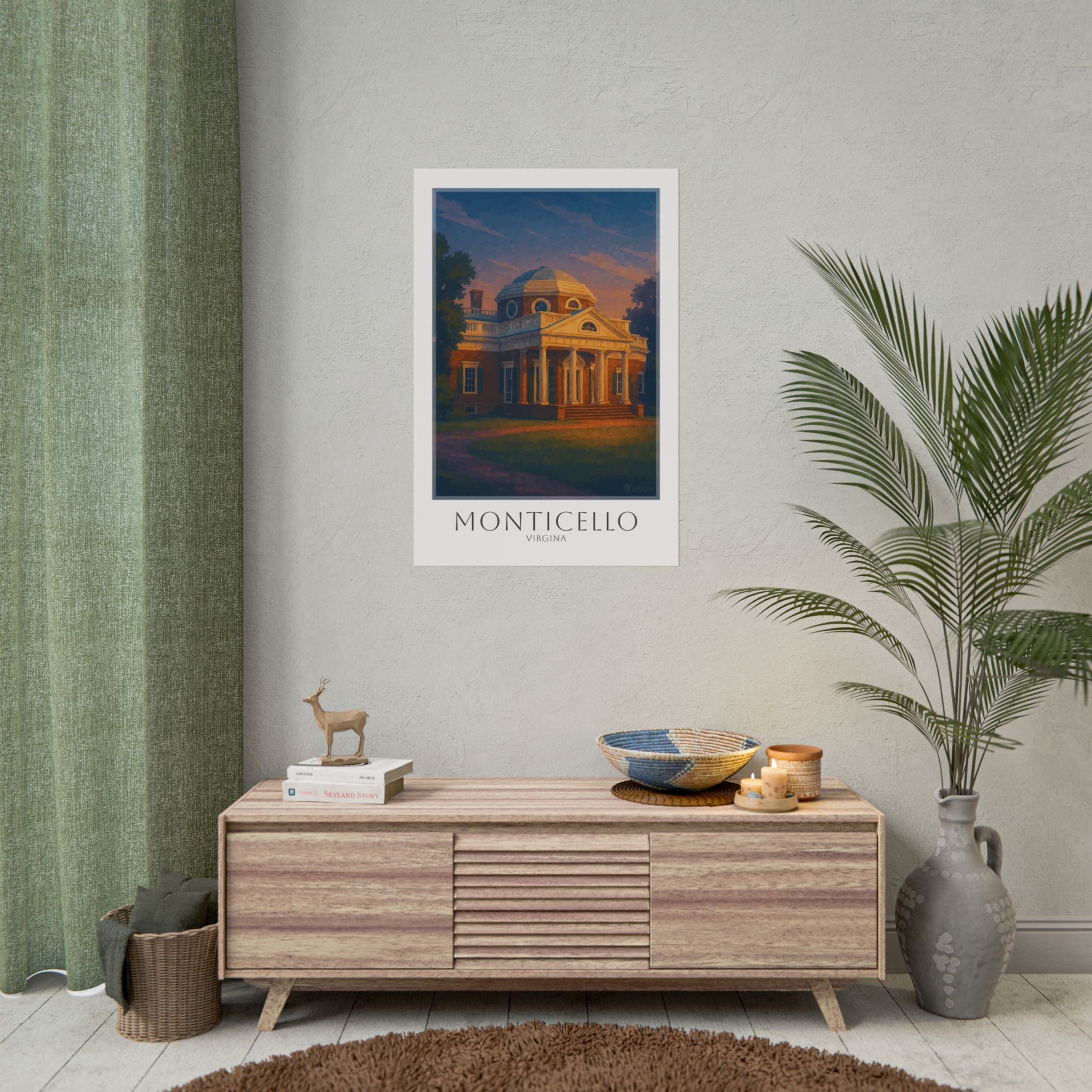 Monticello Travel Poster