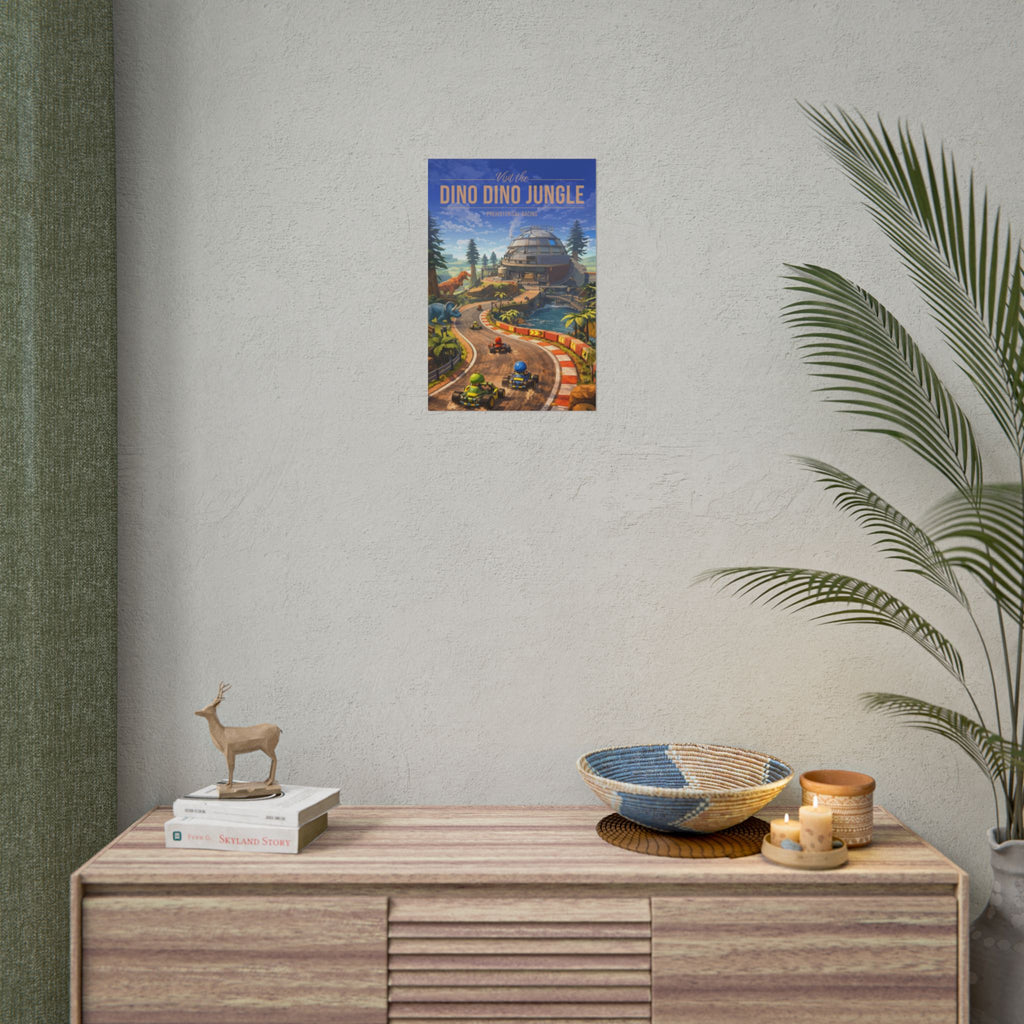 Dino Dino Jungle Travel Poster