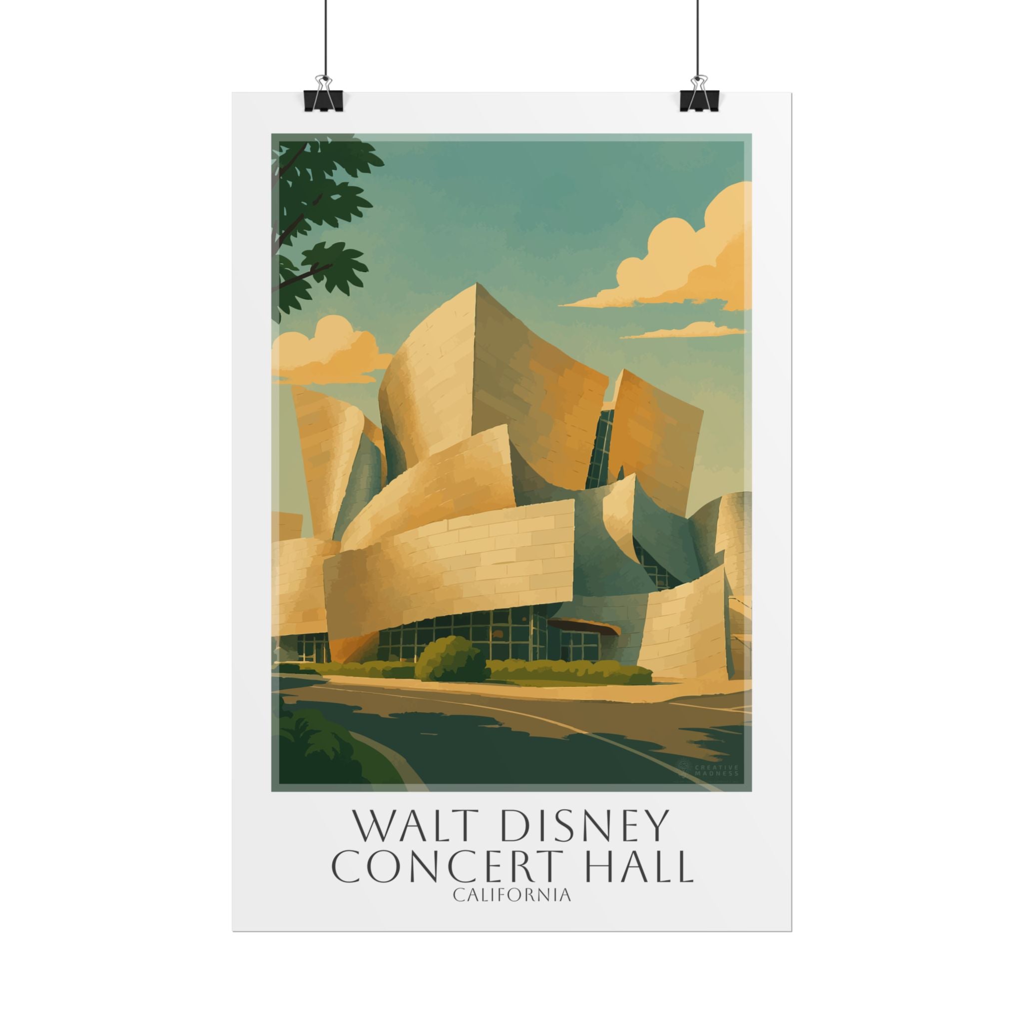 Walt Disney Concert Hall Travel Poster