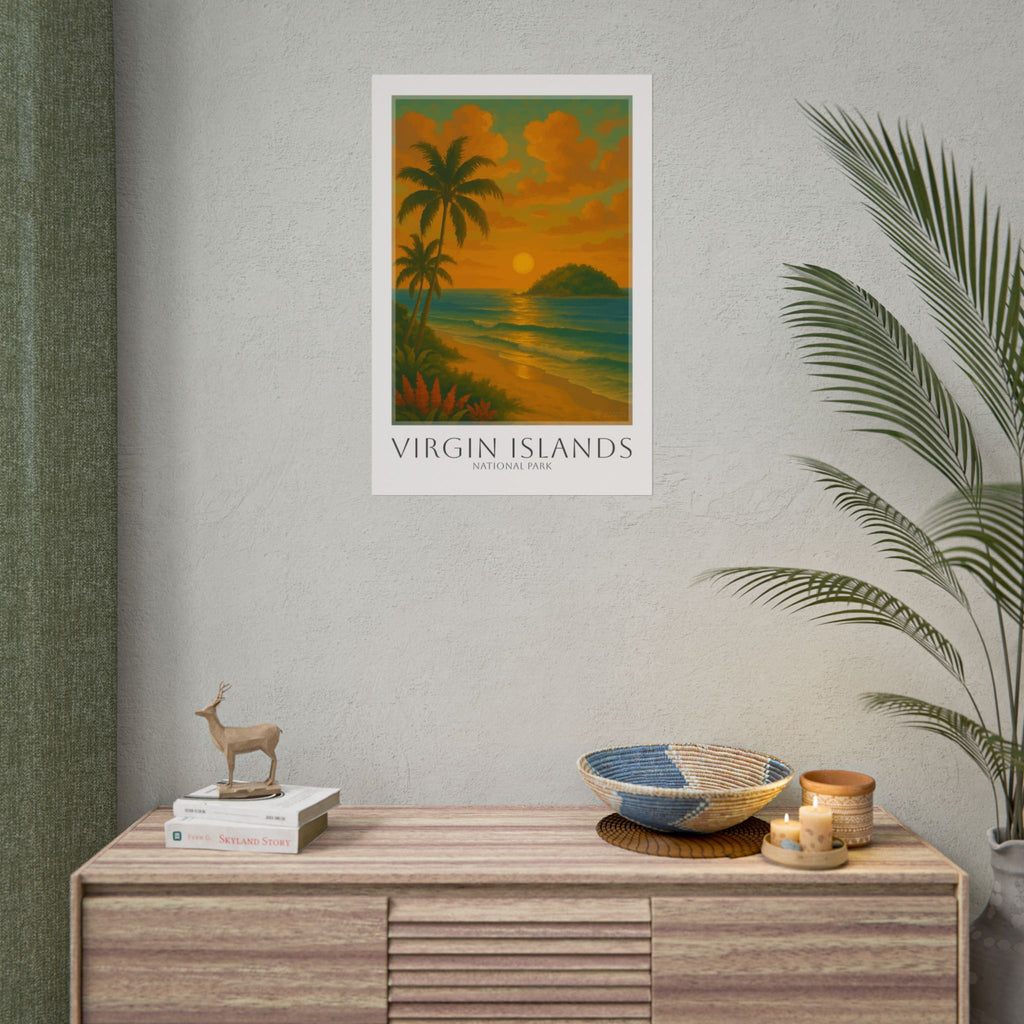 VIRGIN ISLANDS * Travel Poster * National Park Wall Art