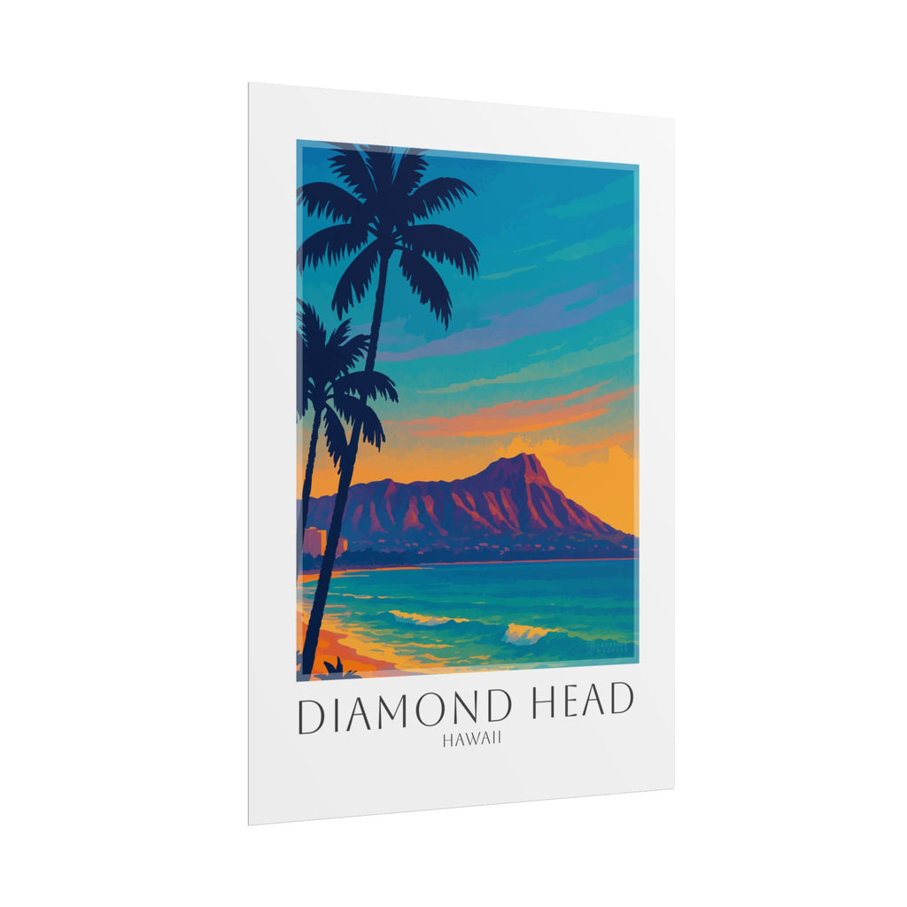 Diamond Head Travel Poster