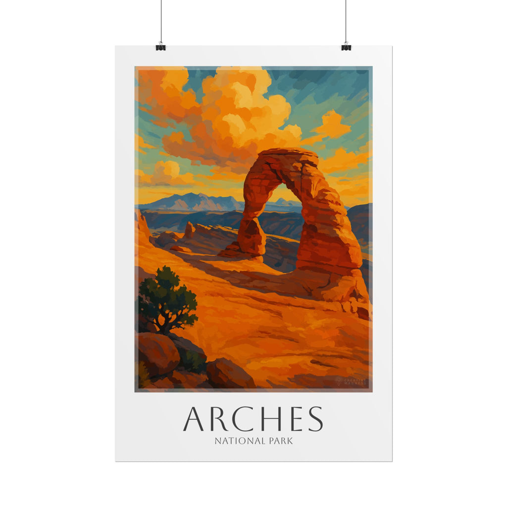 ARCHES * Travel Poster * National Park Wall Art